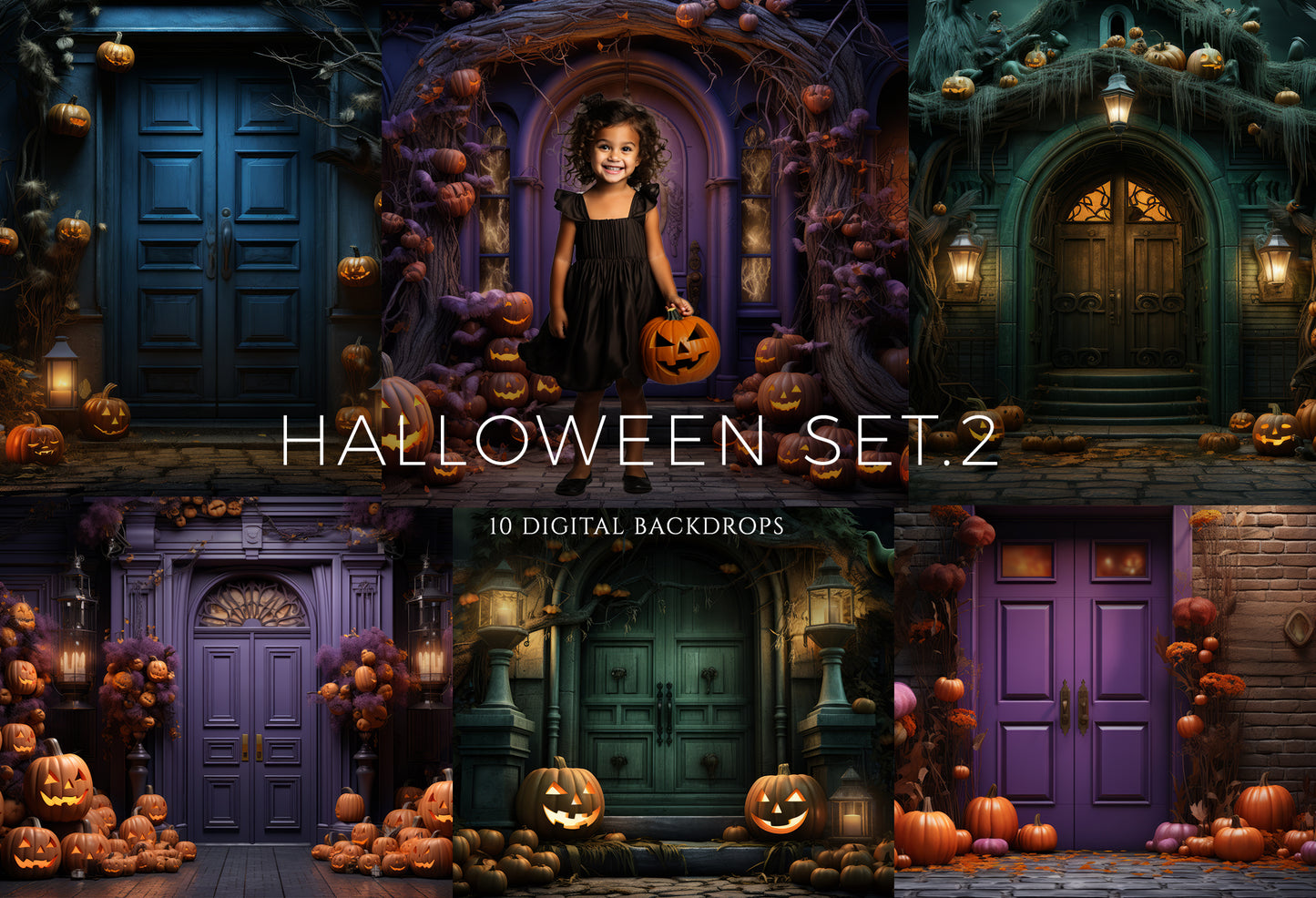 Halloween Digital Backdrops