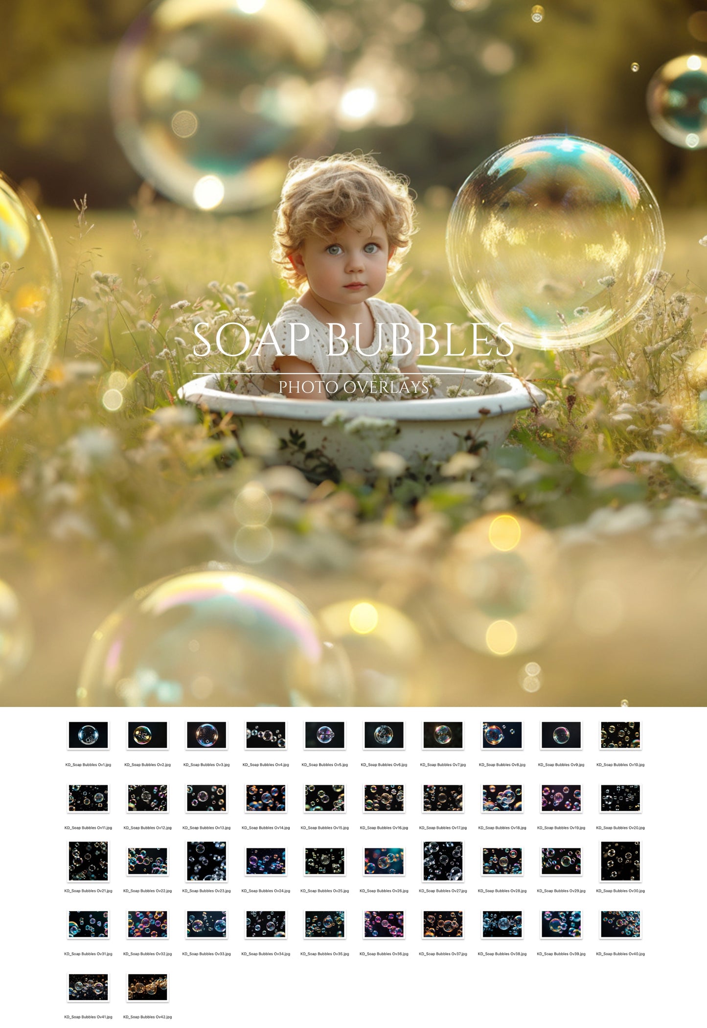 Realistic Soap Bubble Overlays