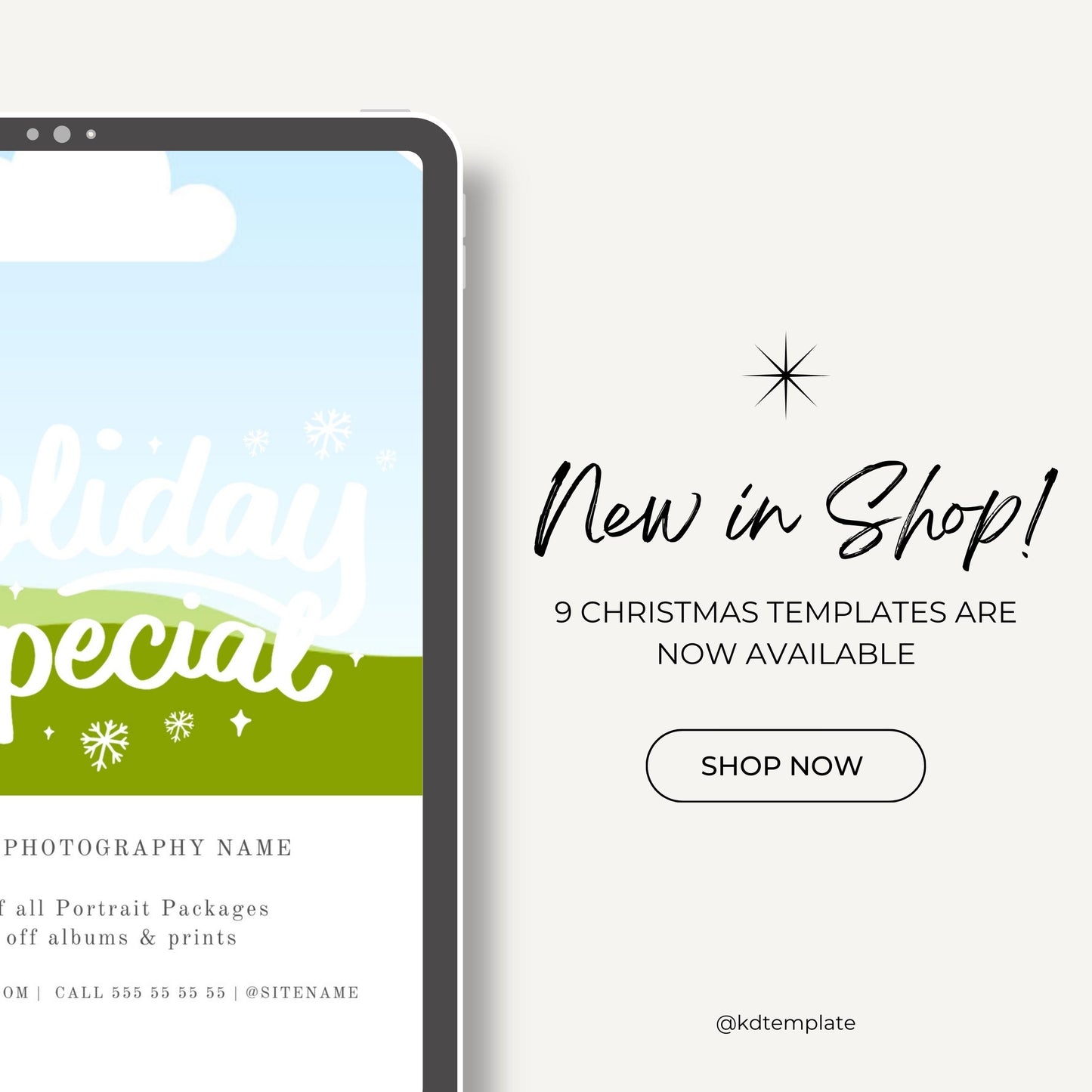 Bundle Christmas Sale Canva Templates