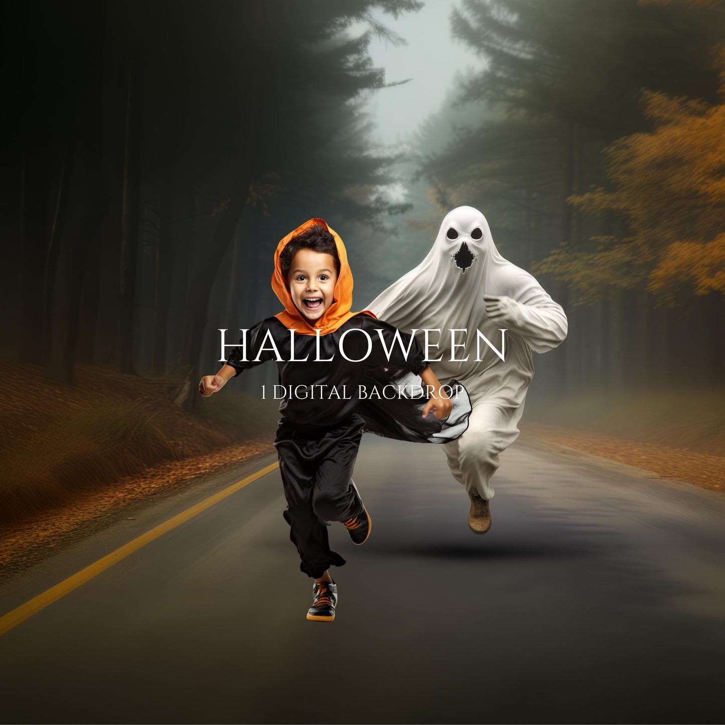Halloween Digital Backdrop