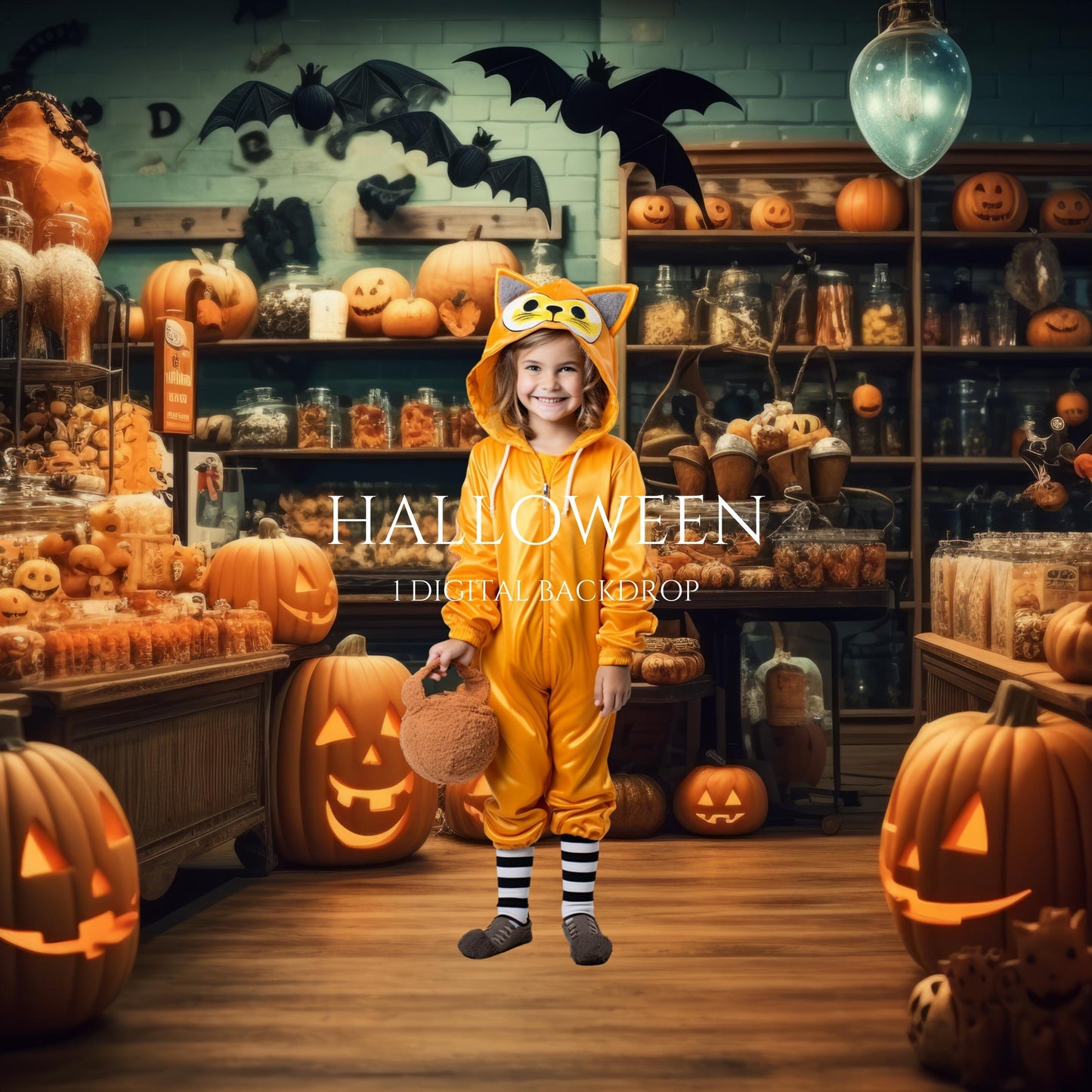 Halloween Digital Backdrop