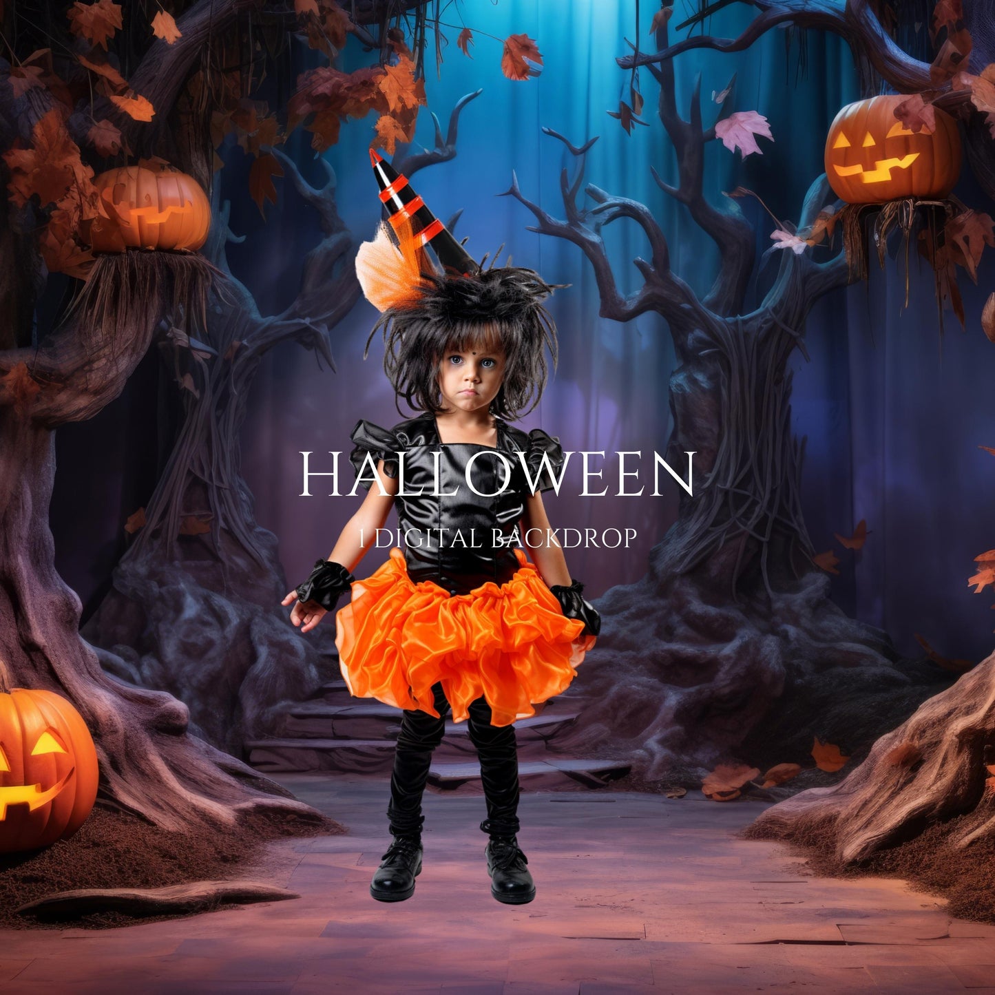 Halloween Digital Backdrop