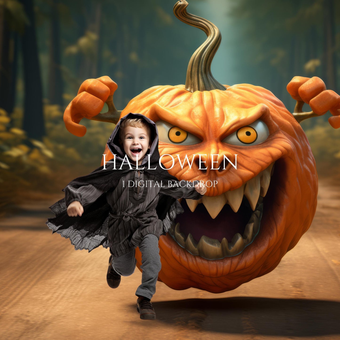 Halloween Digital Backdrop