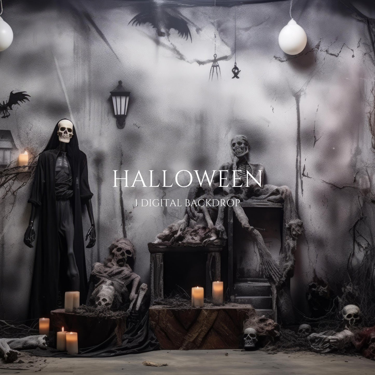 Halloween Digital Backdrop