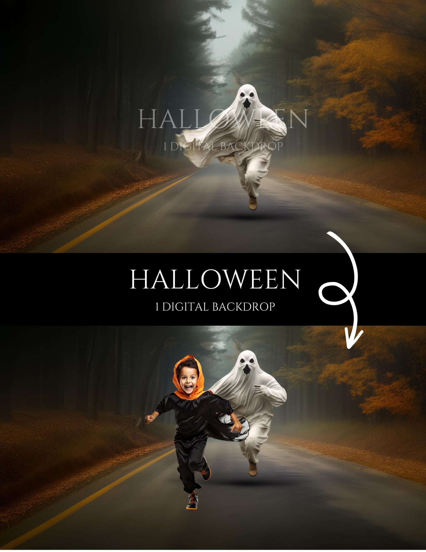Halloween Digital Backdrop
