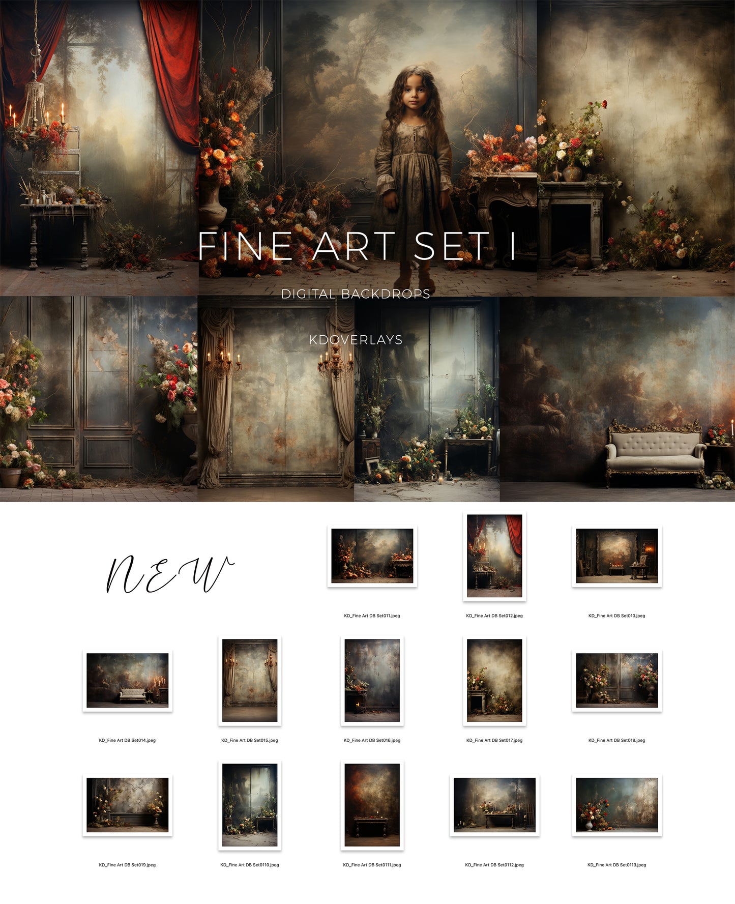 Fine Art Digital Backdrops Set01