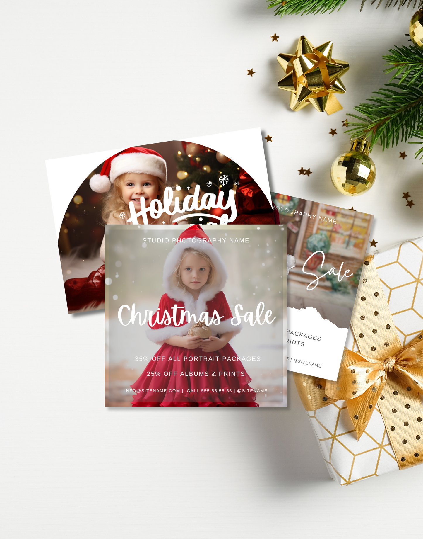 Bundle Christmas Sale Canva Templates