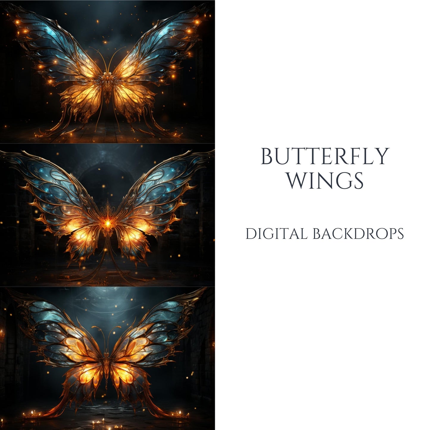 Butterfly Wings Digital Backdrops