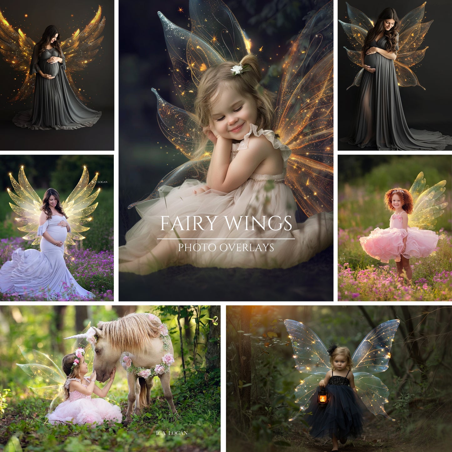 Fairy Wings Photo Overlays