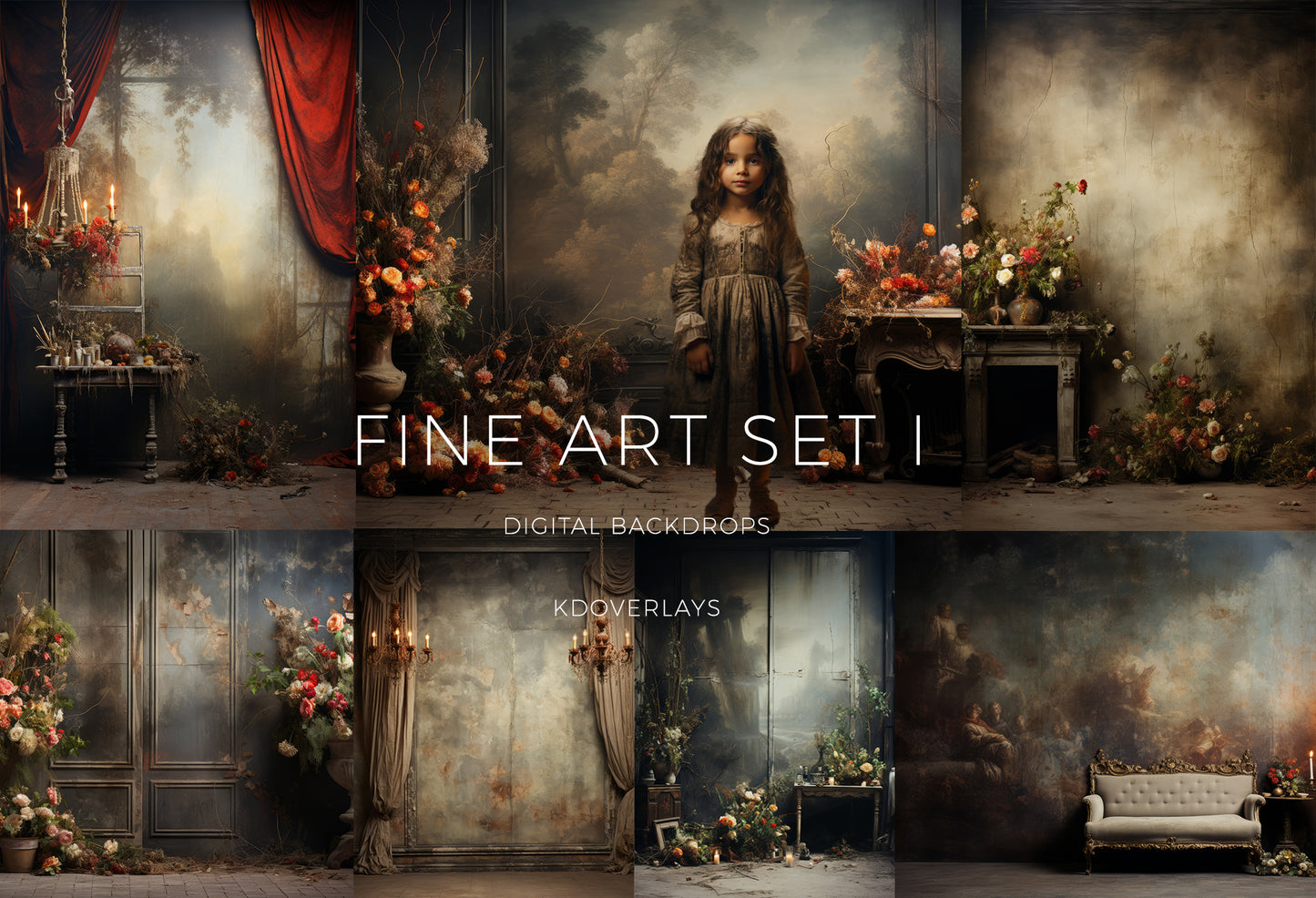 Fine Art Digital Backdrops Set01