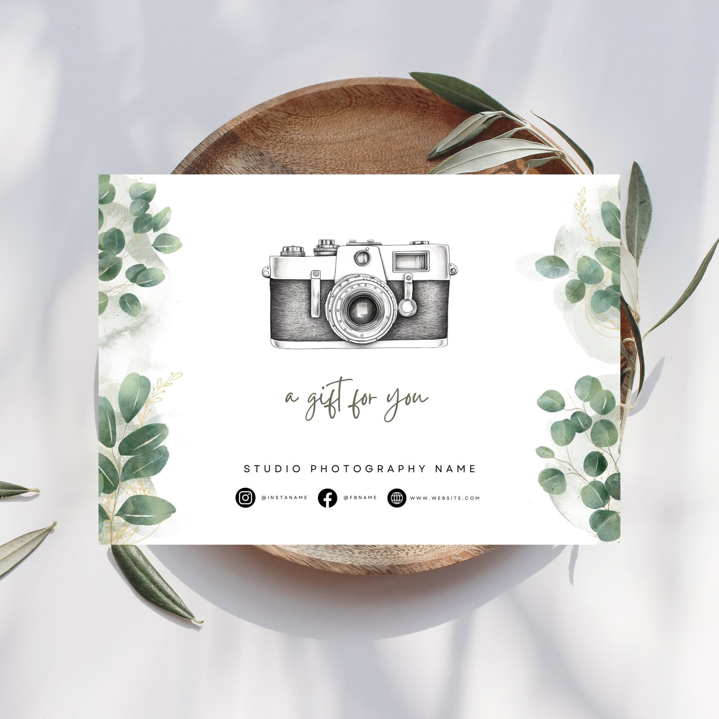 Photography Gift Certificate Template