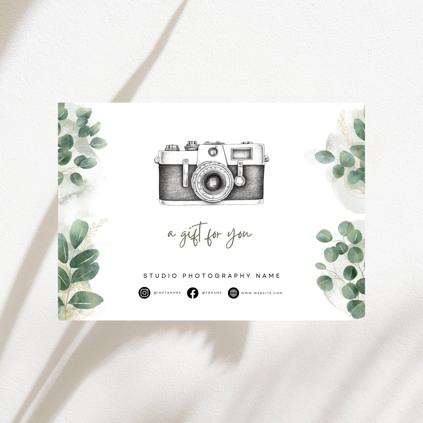 Photography Gift Certificate Template