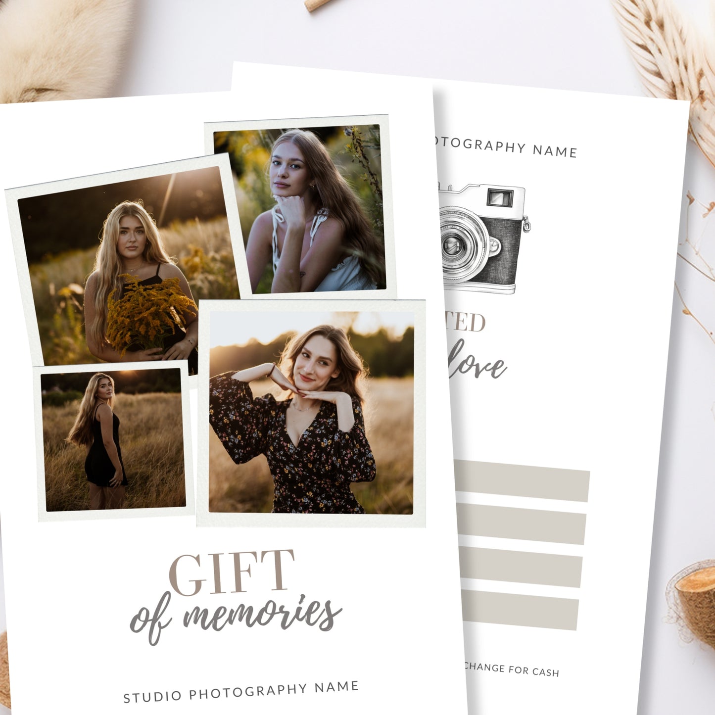 Photography Gift Certificate Template