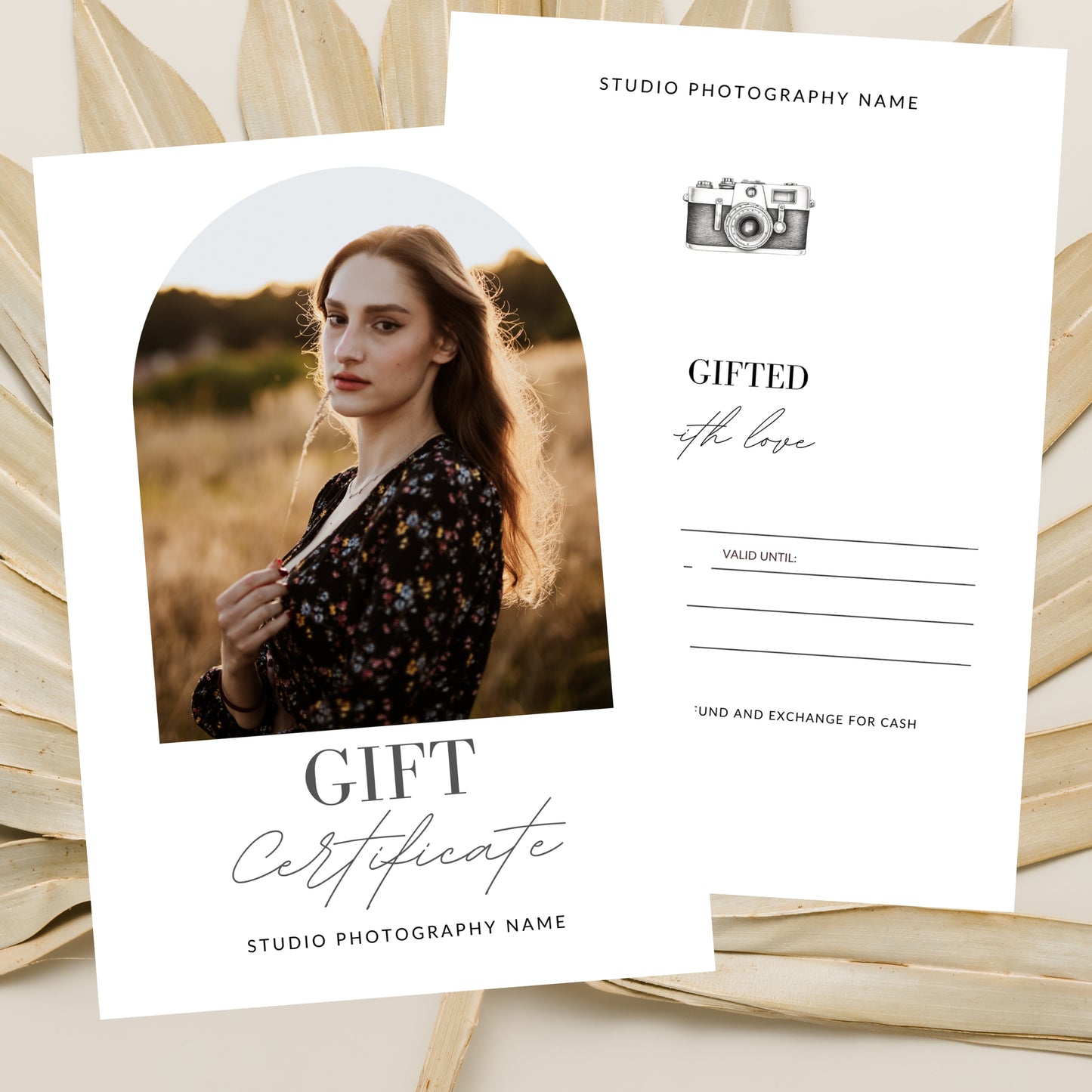 Photography Gift Certificate Template