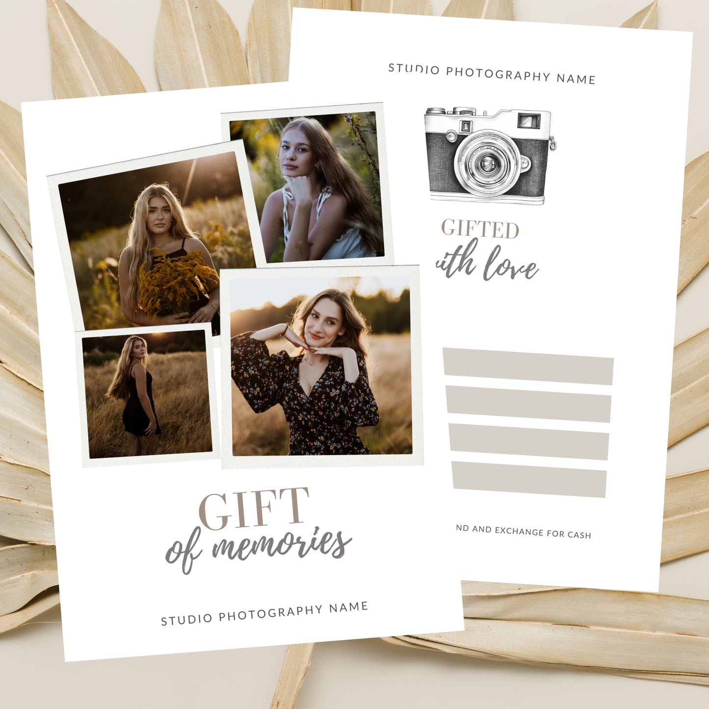 Photography Gift Certificate Template