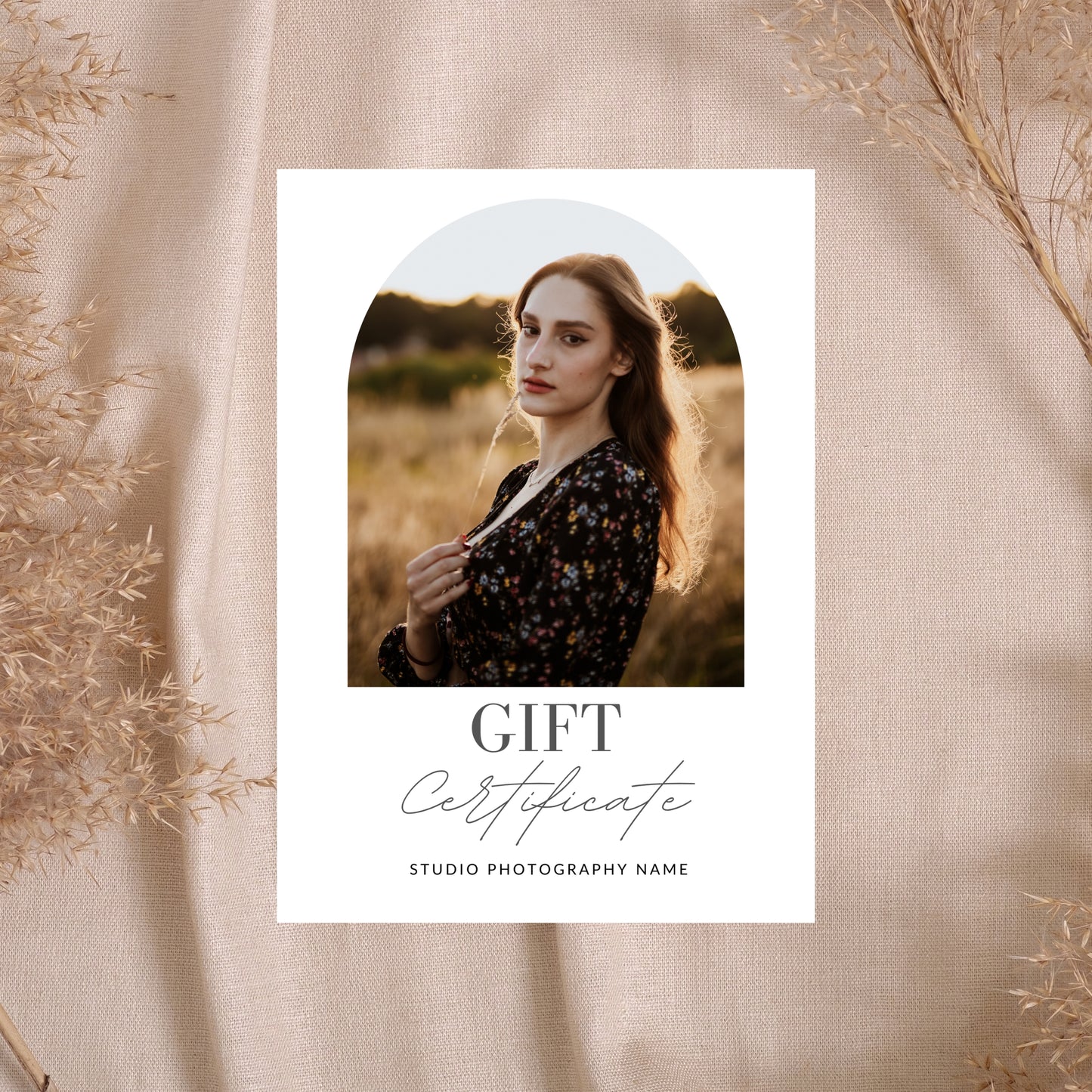 Photography Gift Certificate Template
