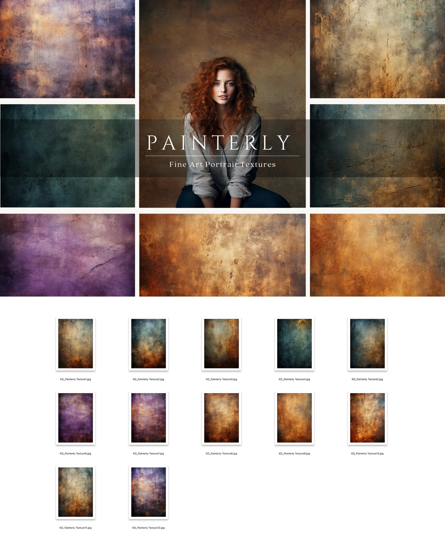 Painterly Fine Art Portrait Textures