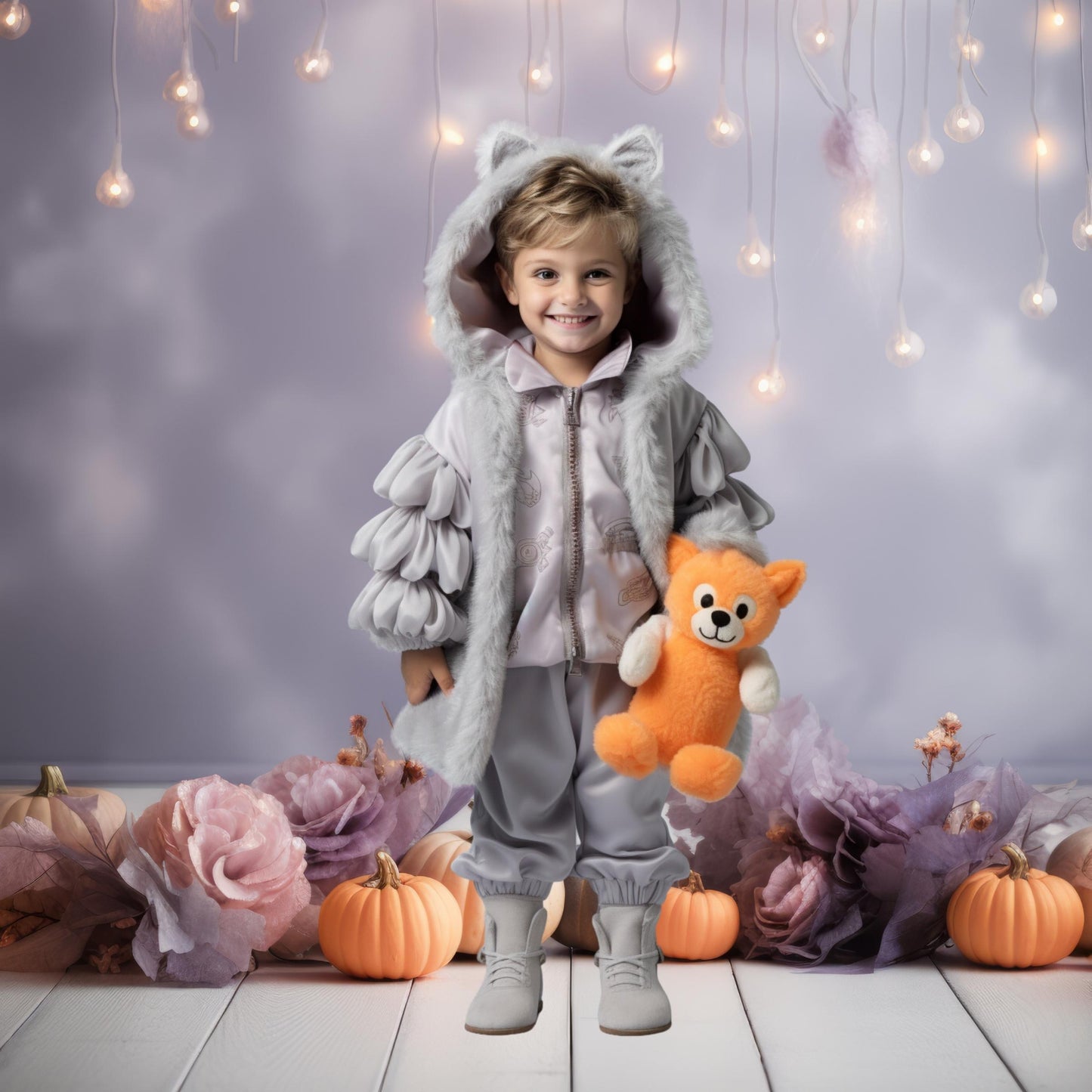 Pink and Purple Pastel Halloween Digital Backdrops
