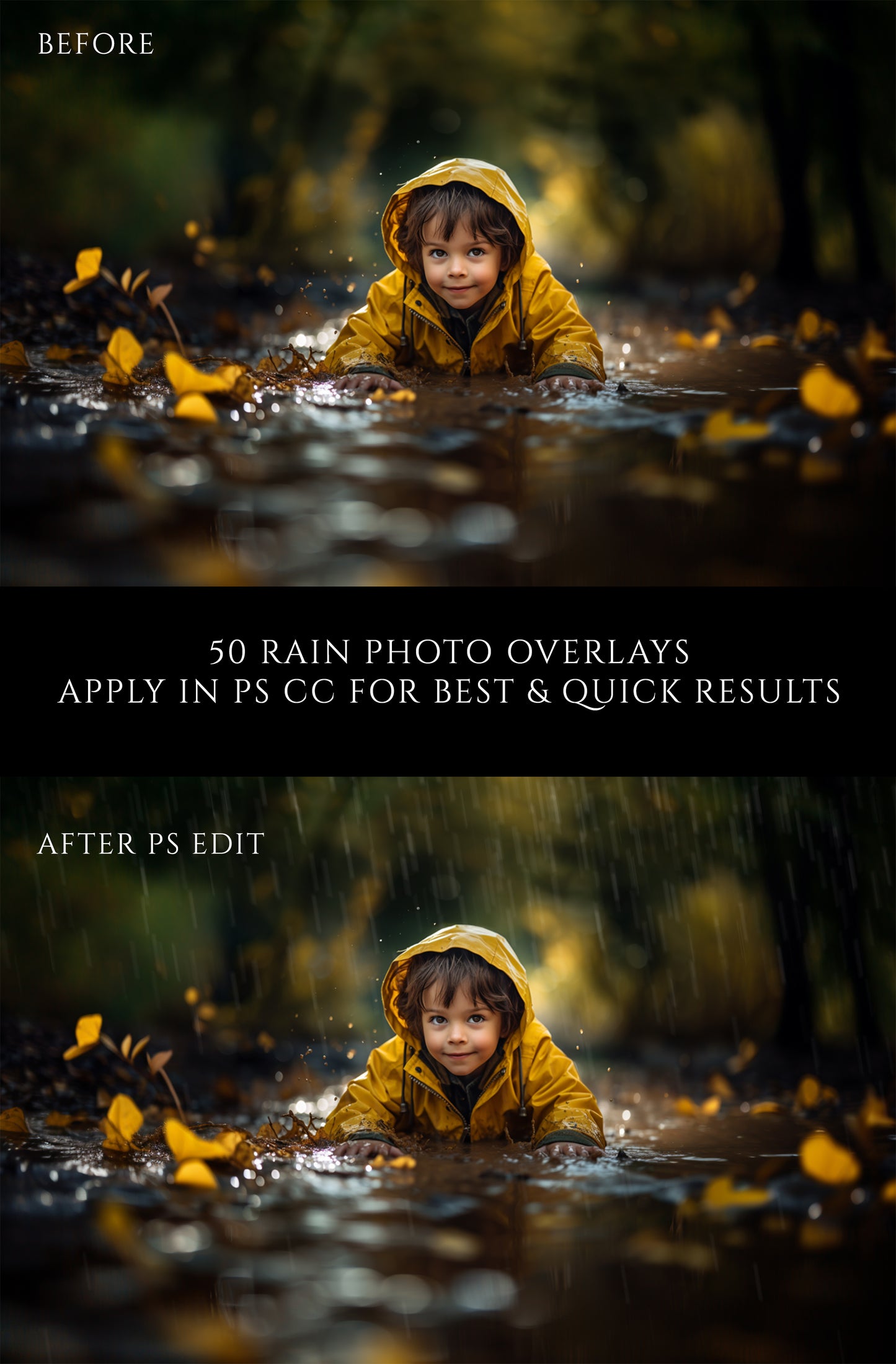 Rain Photo Overlays