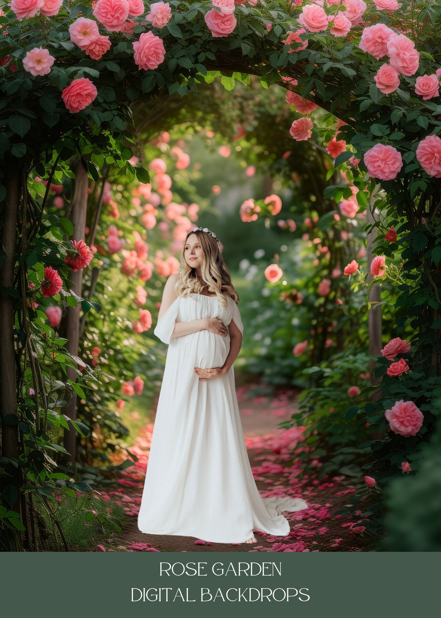 Rose Garden Digital Backdrops