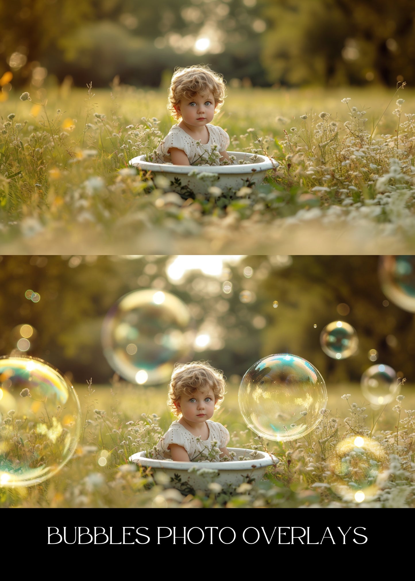 Realistic Soap Bubble Overlays