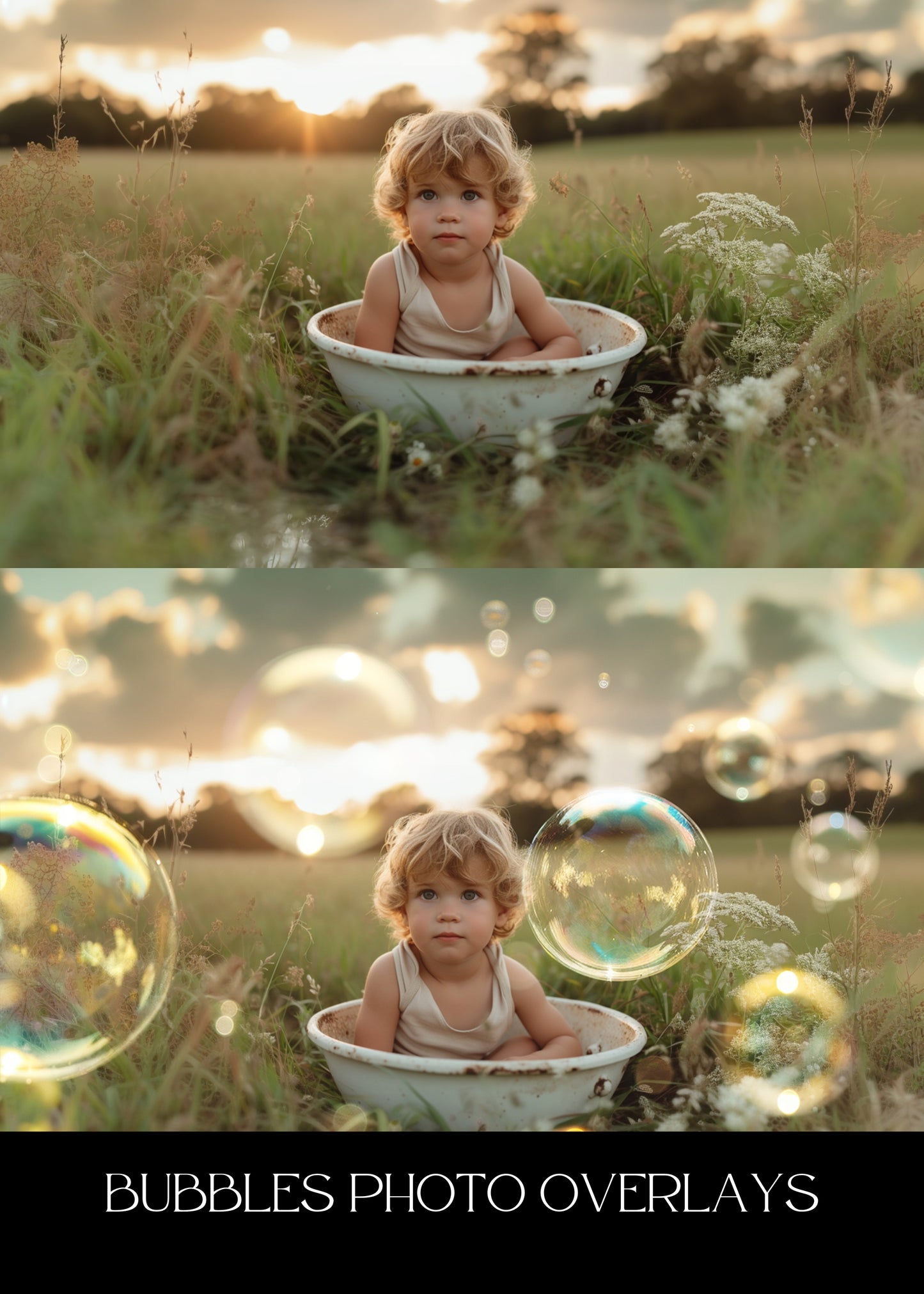 Realistic Soap Bubble Overlays