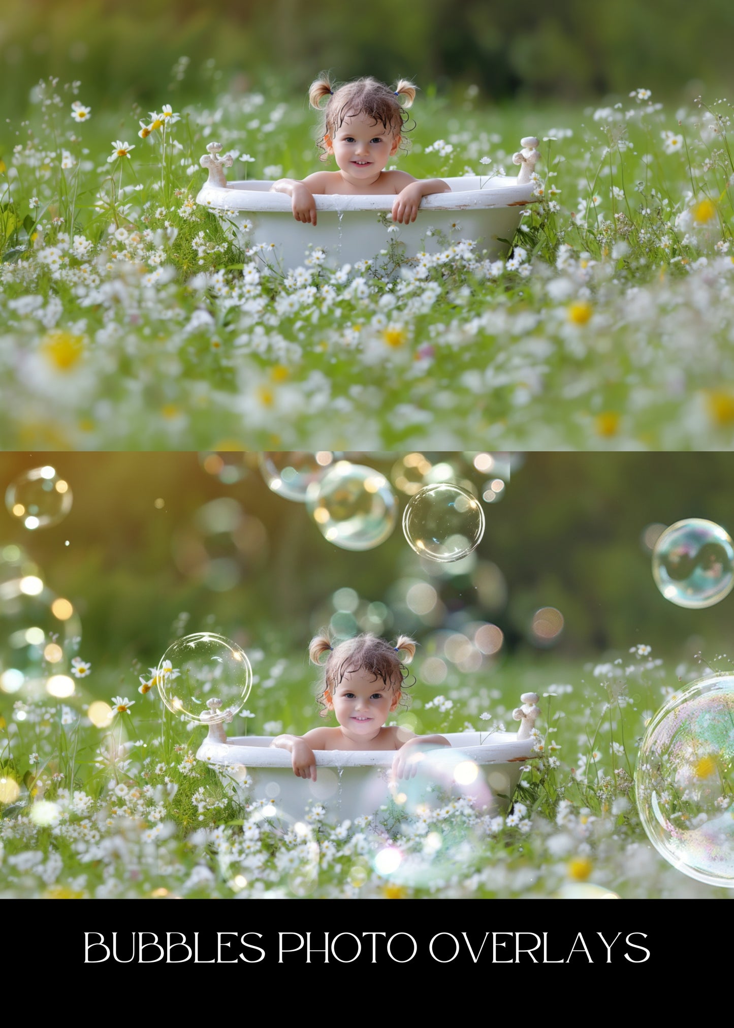 Realistic Soap Bubble Overlays