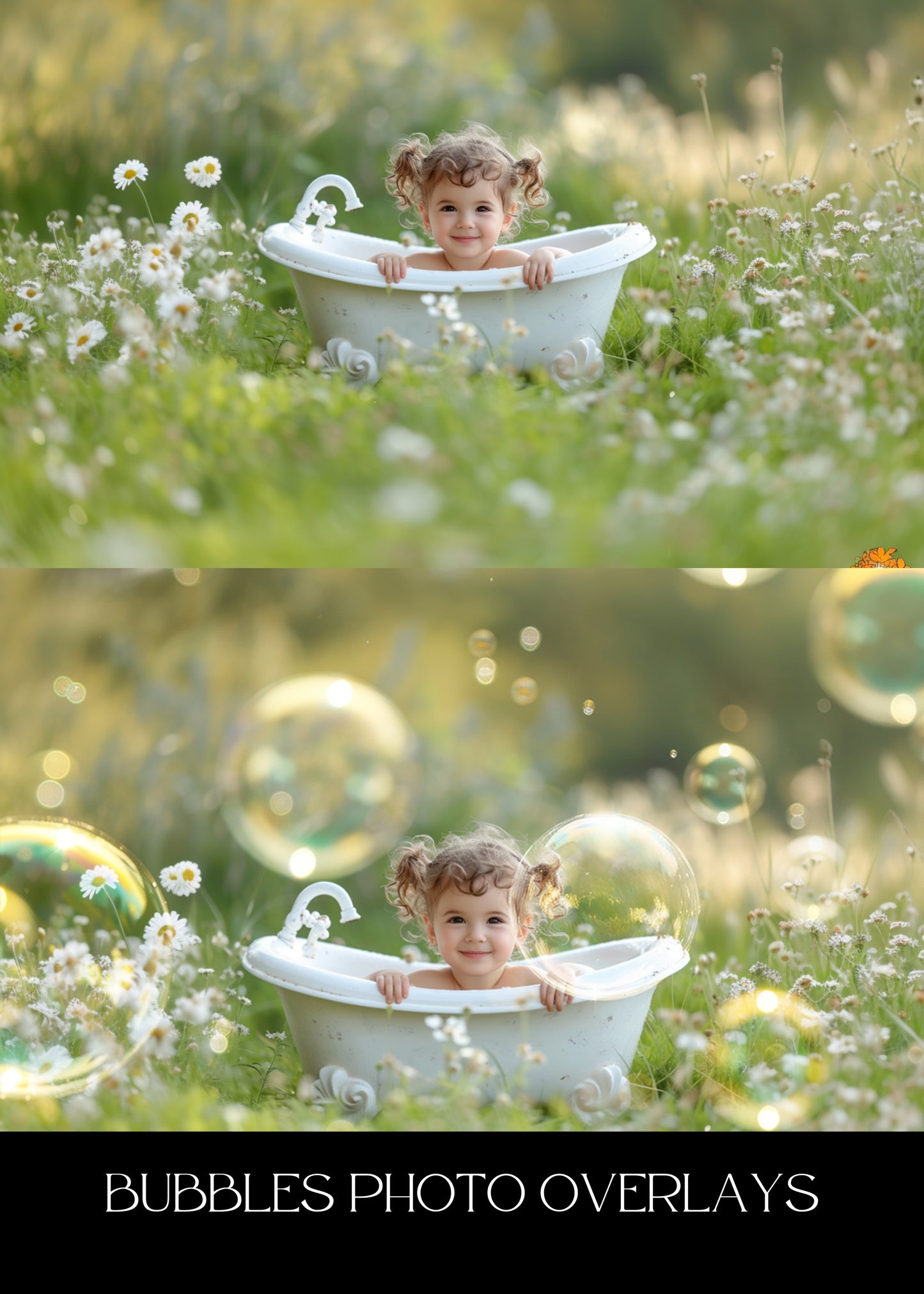 Realistic Soap Bubble Overlays