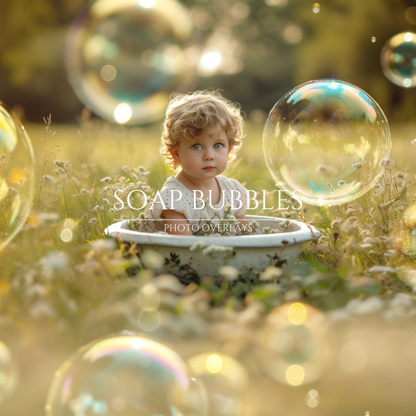 Realistic Soap Bubble Overlays