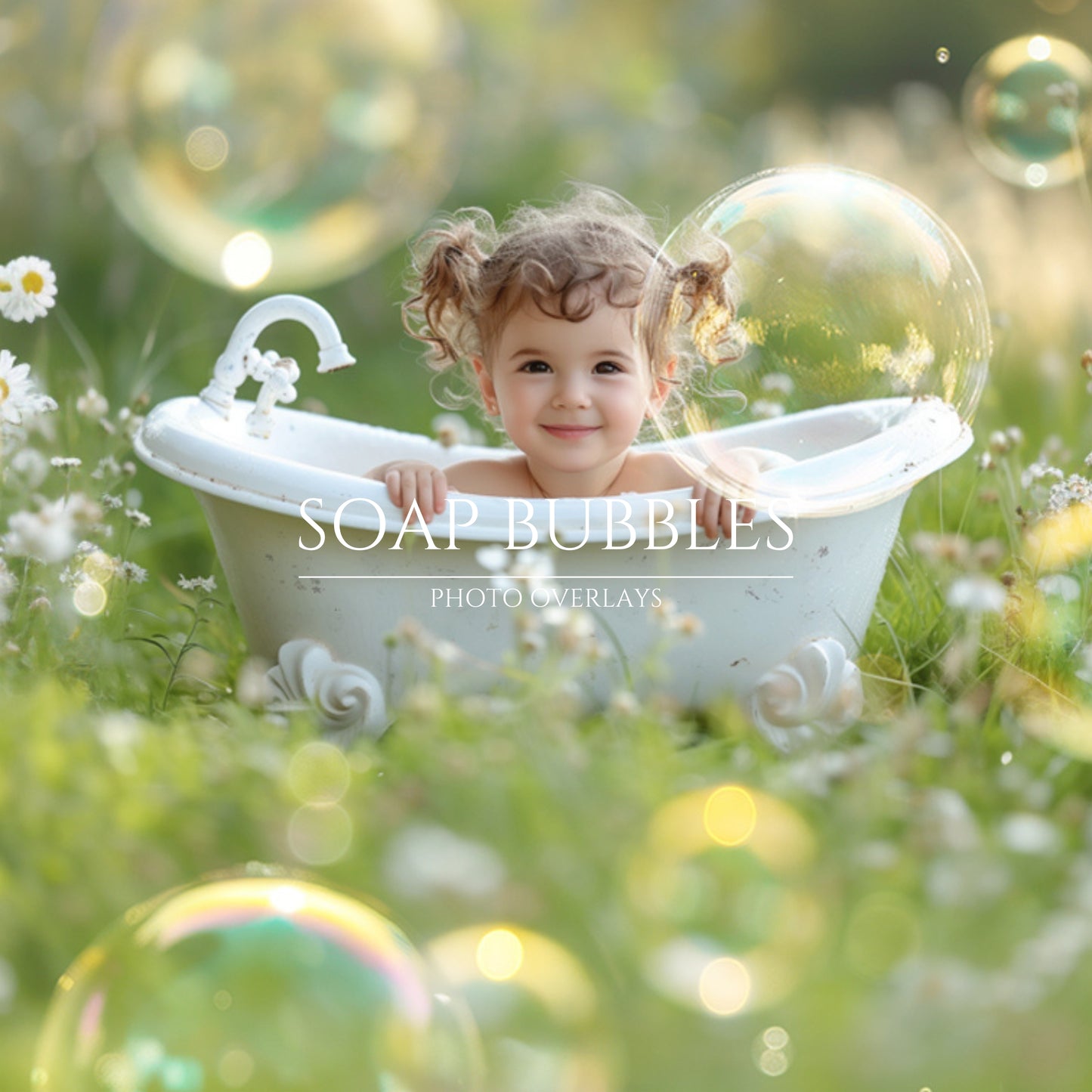 Realistic Soap Bubble Overlays