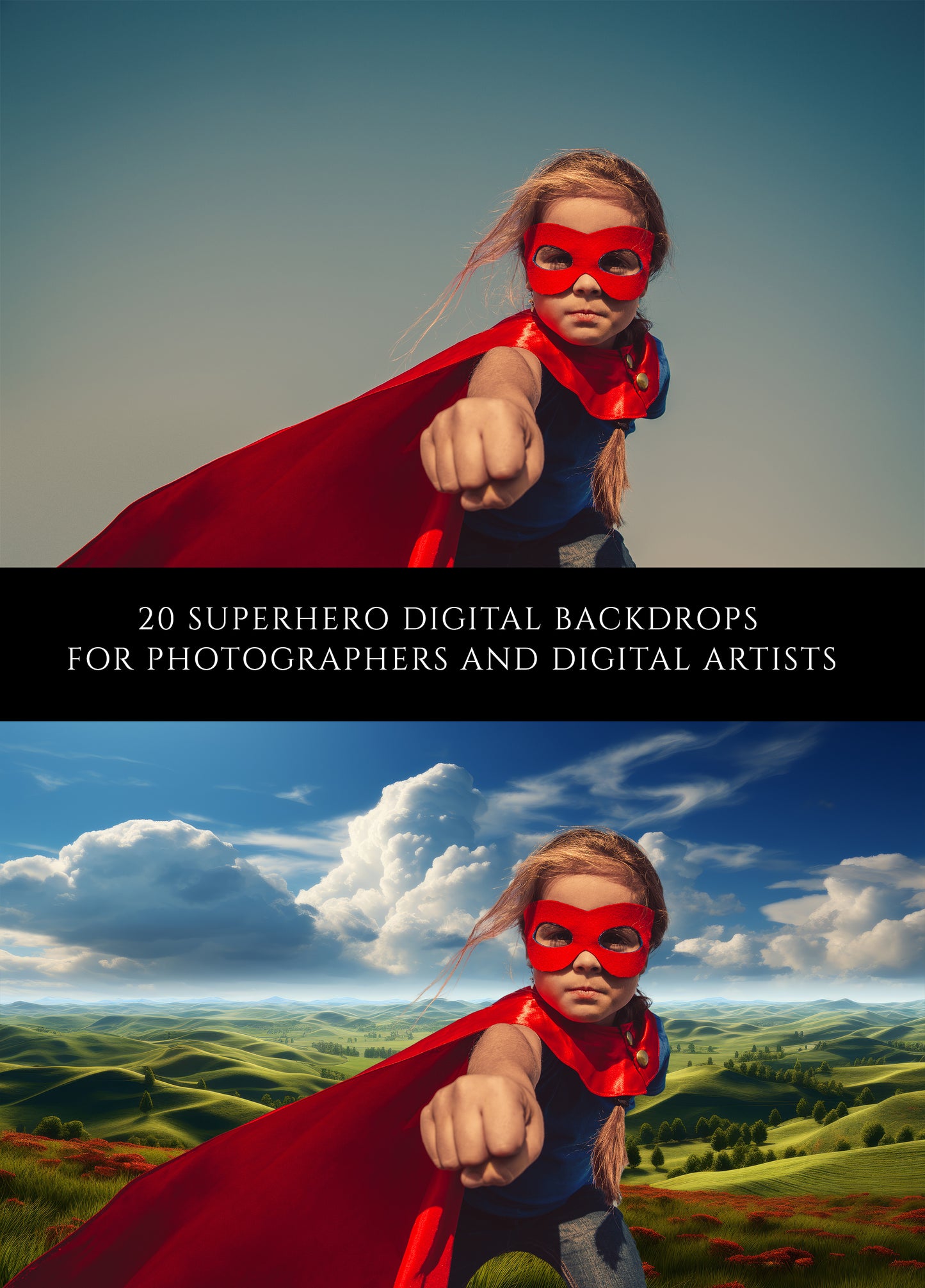 Superhero Digital Backdrops