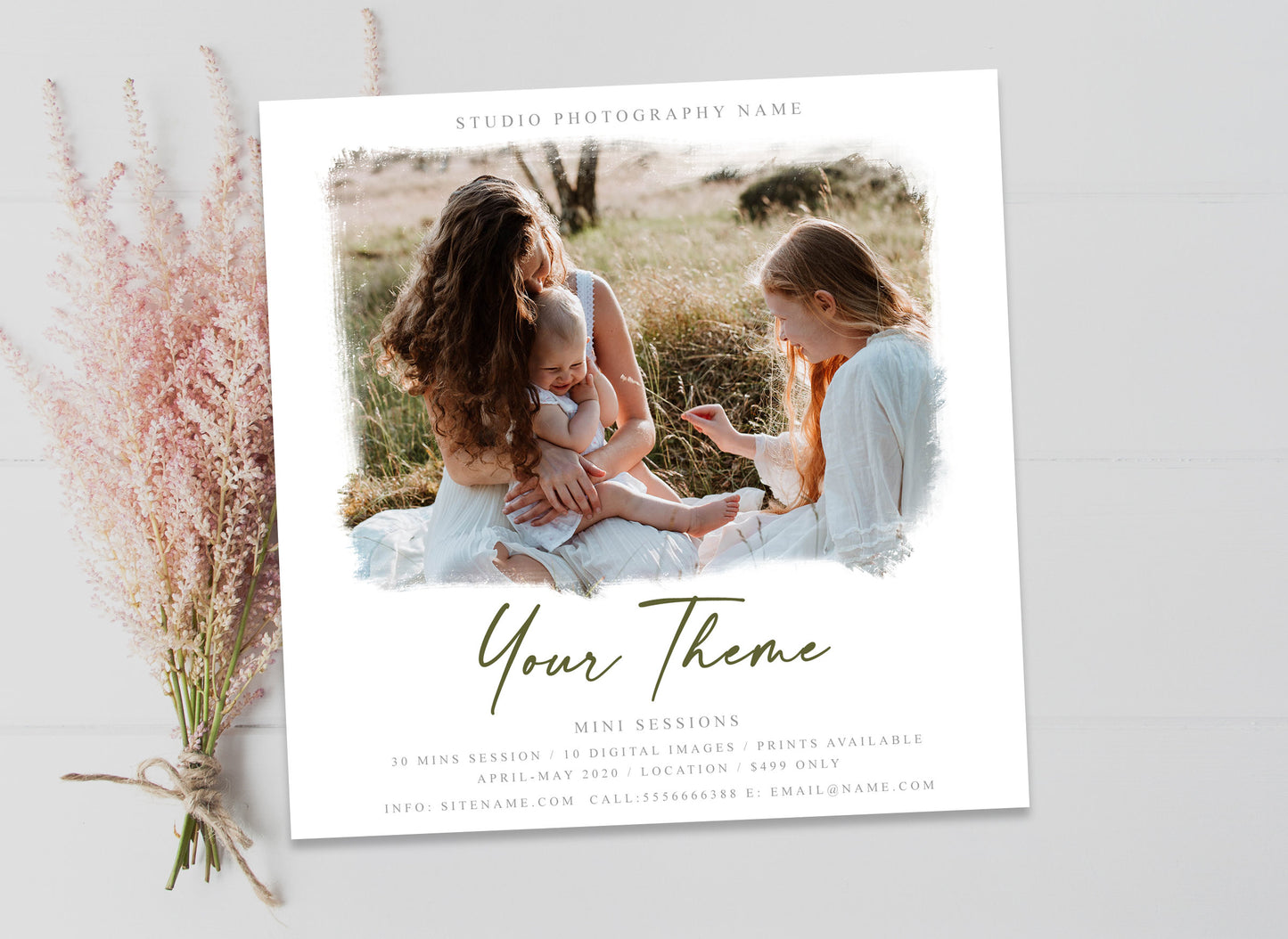 Mini Session Template
