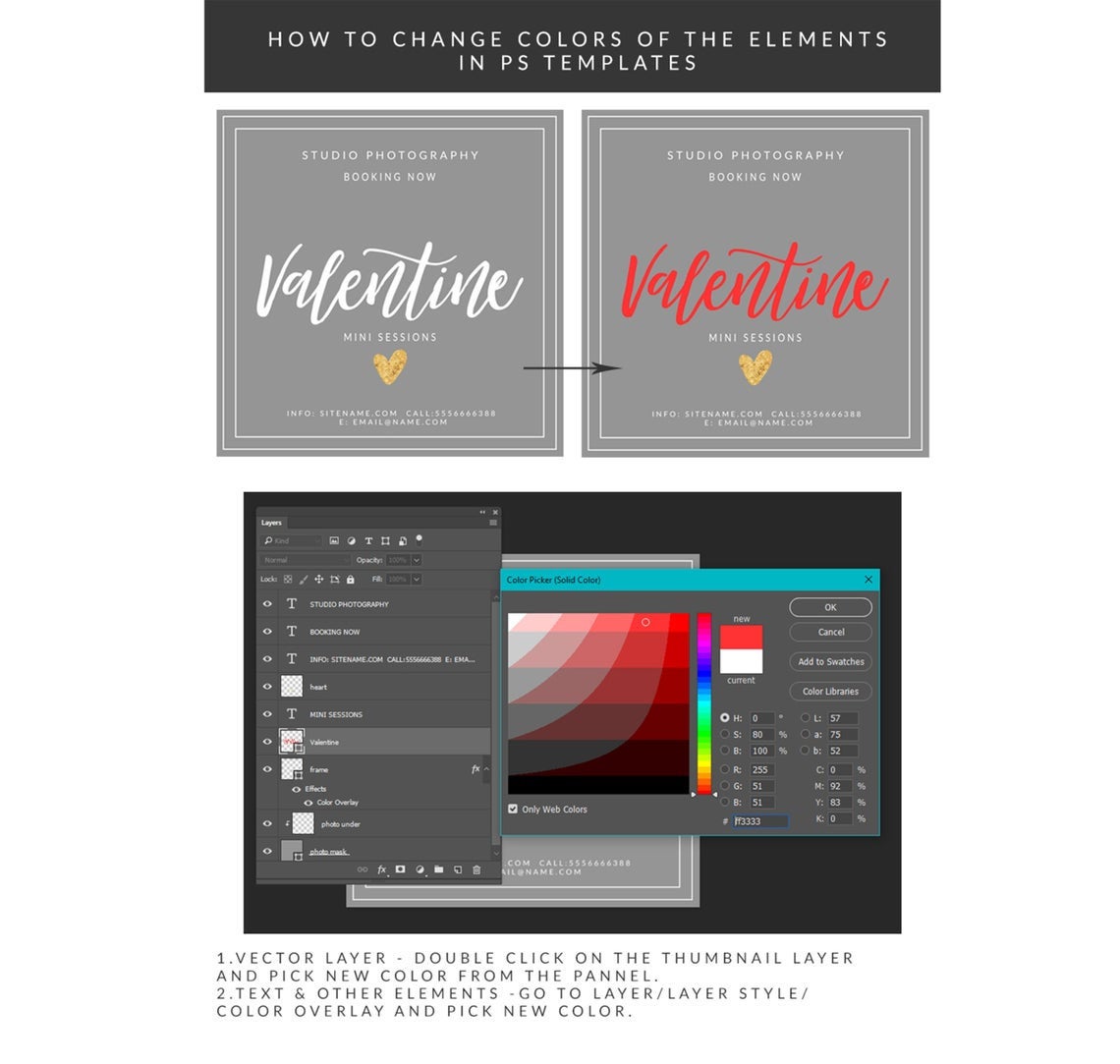 Back to School Mini Session Template