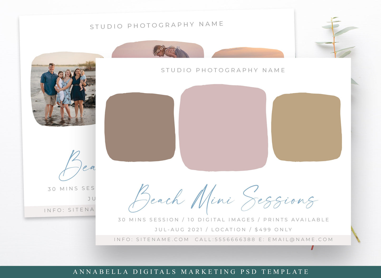 Beach Mini Session Template