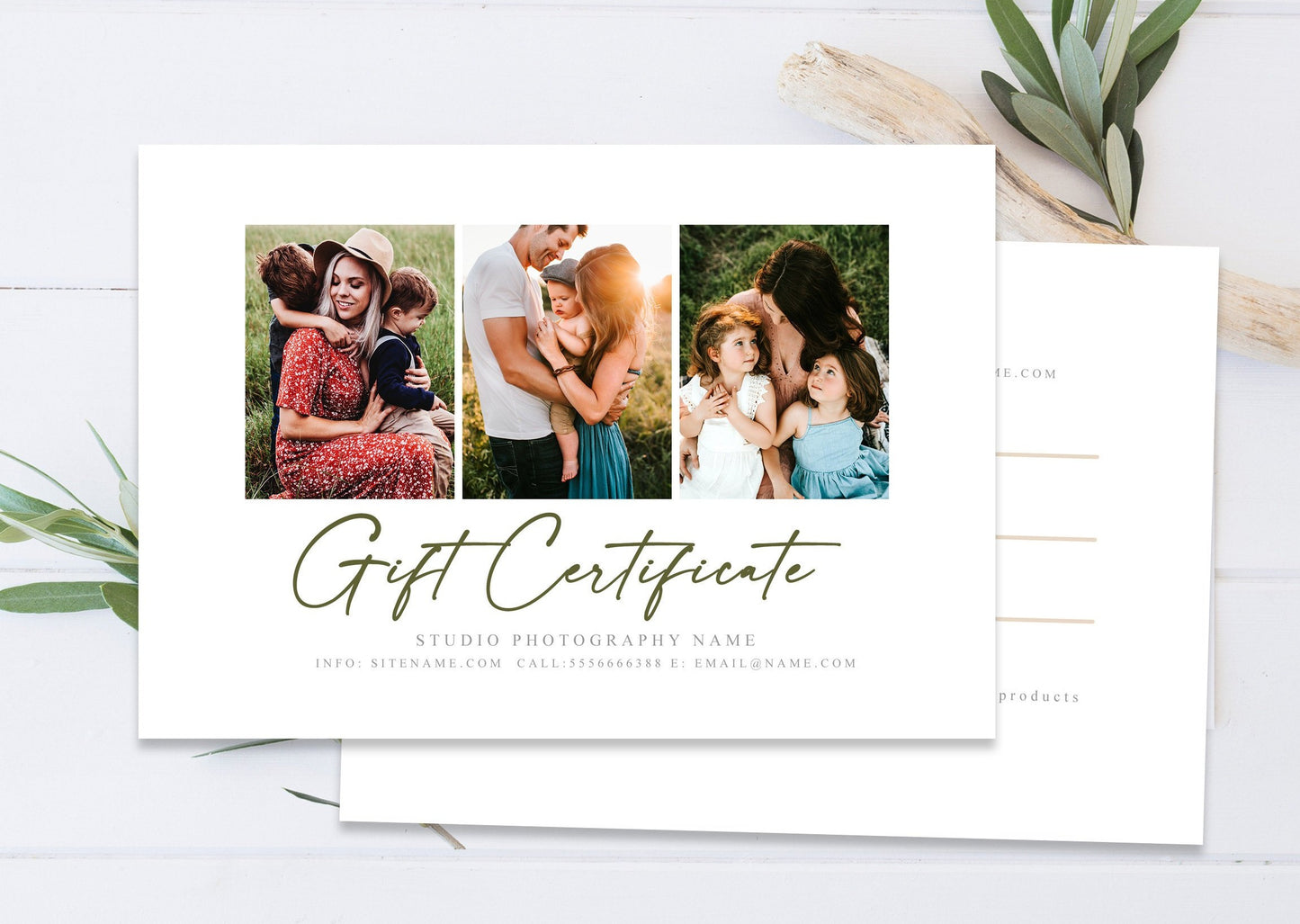 Gift Certificate Photoshop Template