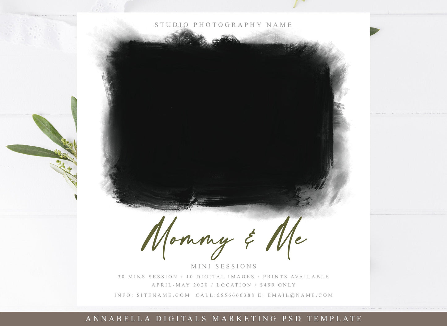 Mommy and Me Minis Session Template