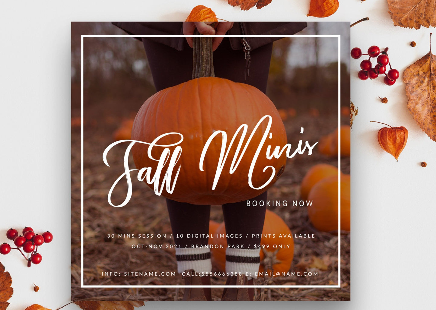 Fall Mini Session Template