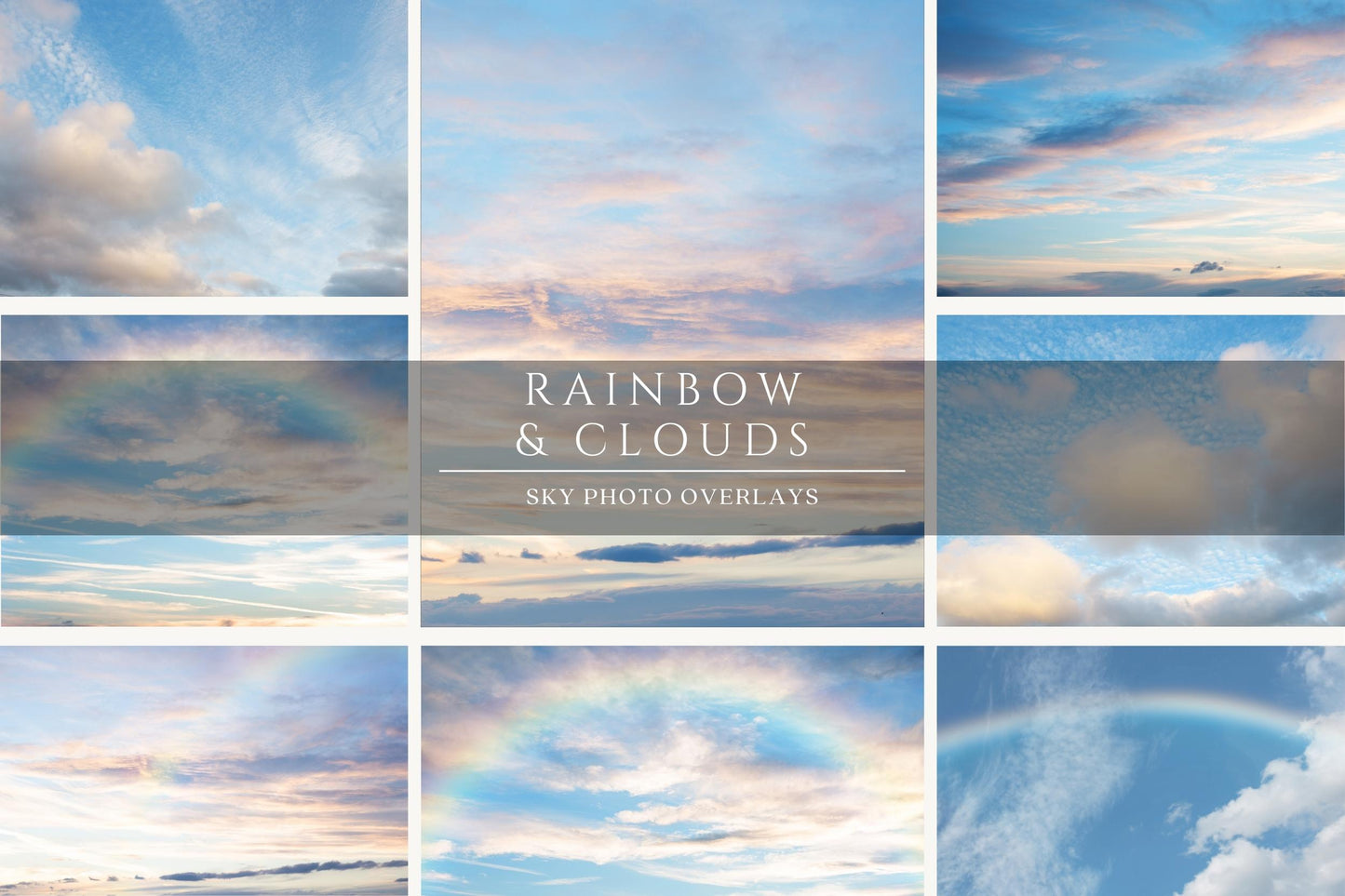 Rainbows & Clouds Photo Overlays