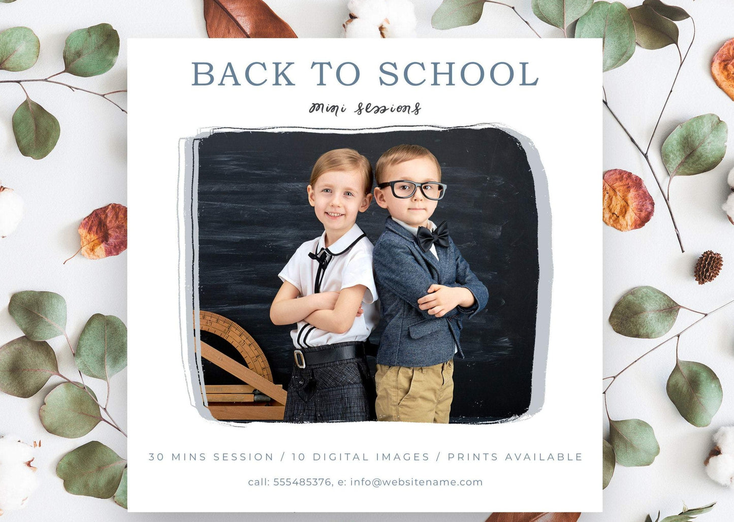 Back to School Mini Session Template