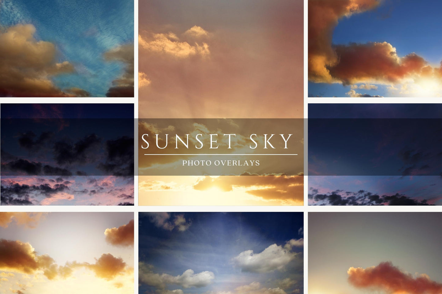 Sunset Sky Photo Overlays