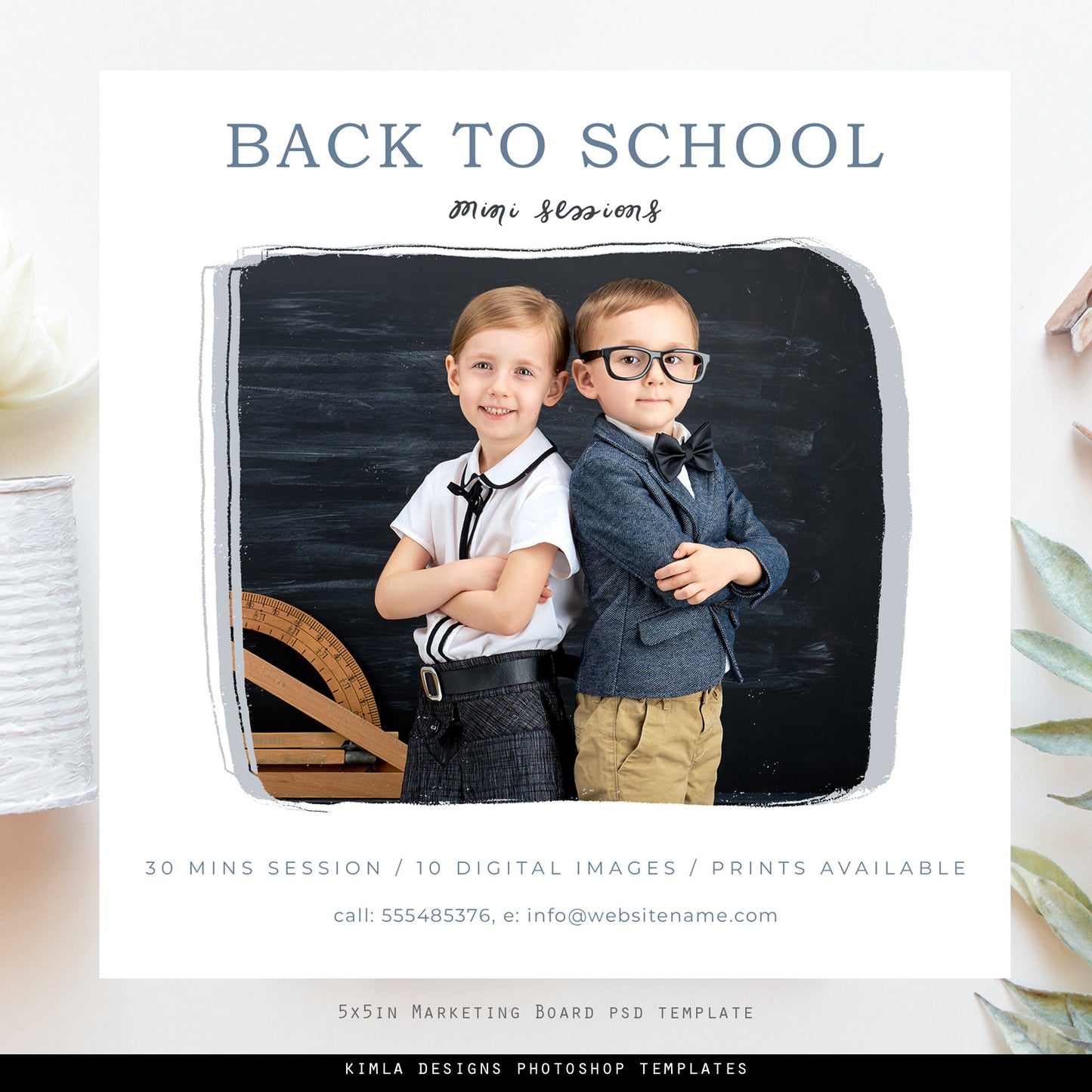 Back to School Mini Session Template