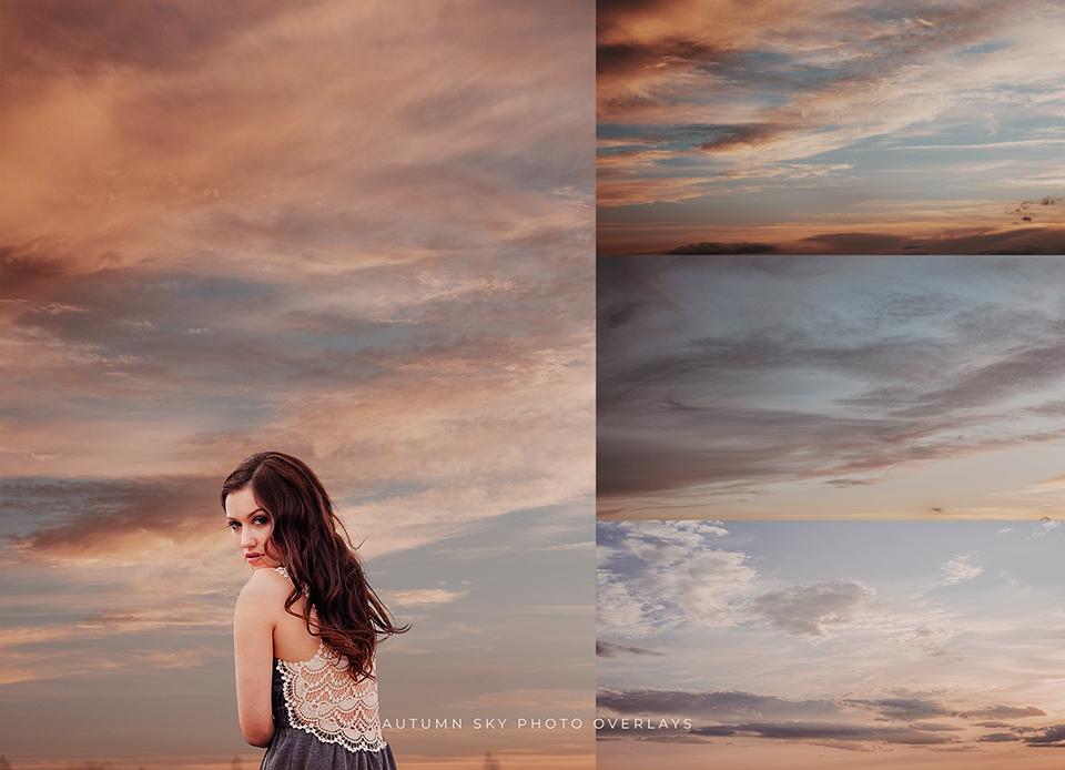 Autumn Sky Photo Overlays