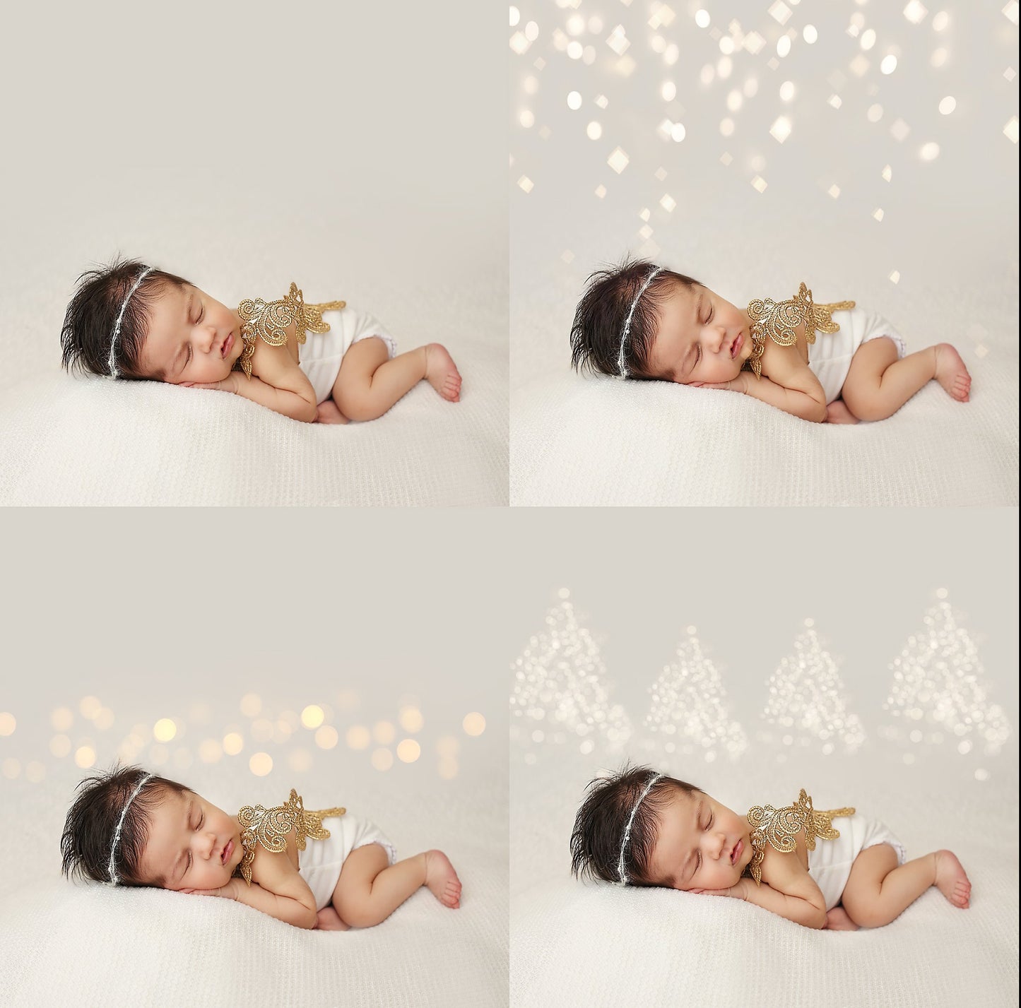 Christmas Fantasy Bokeh Light Overlays - Photoshop Overlays, Digital Backgrounds and Lightroom Presets