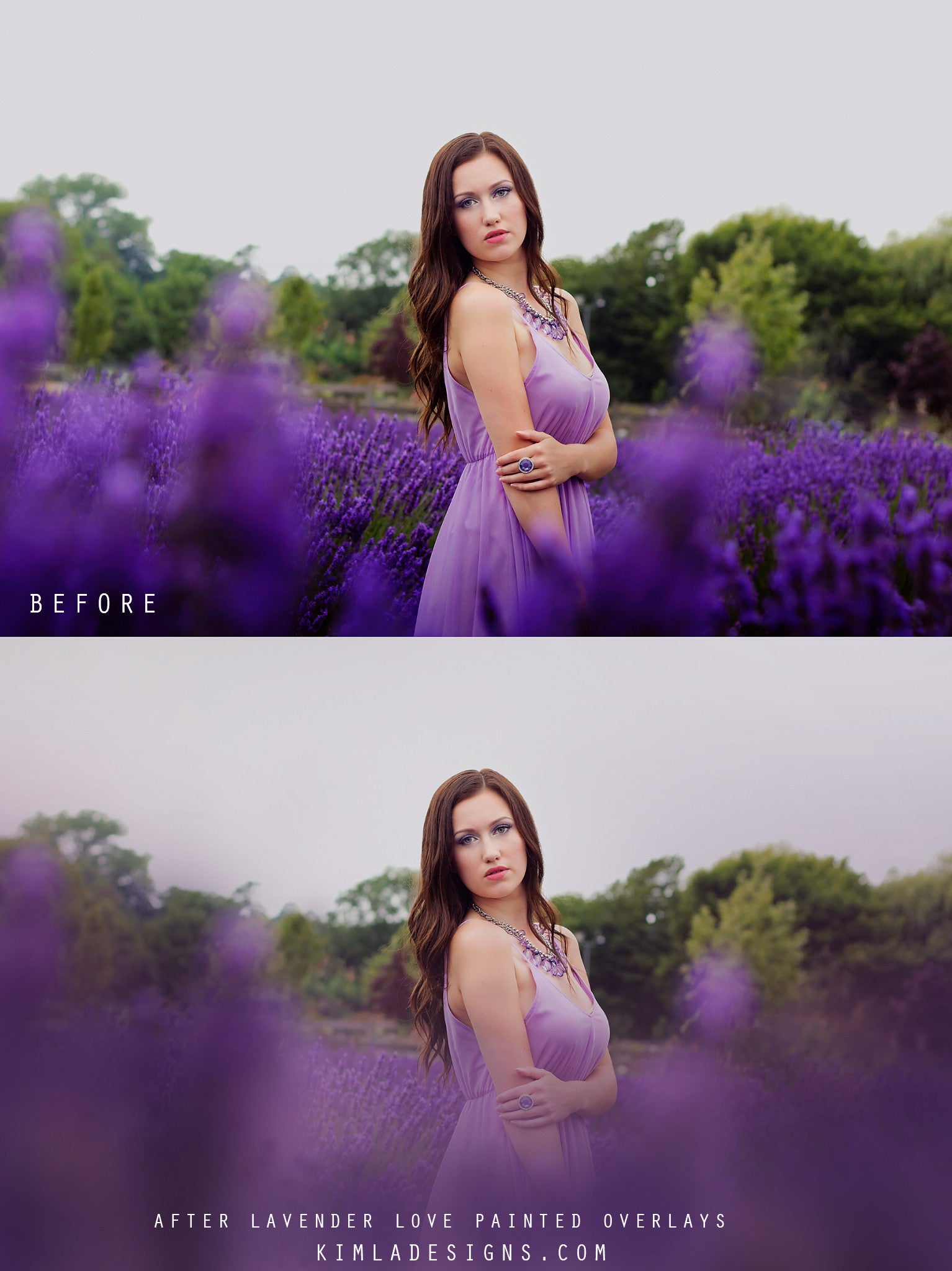 Lavender Love Photo Overlays + Free Gift - Photoshop Overlays, Digital Backgrounds and Lightroom Presets