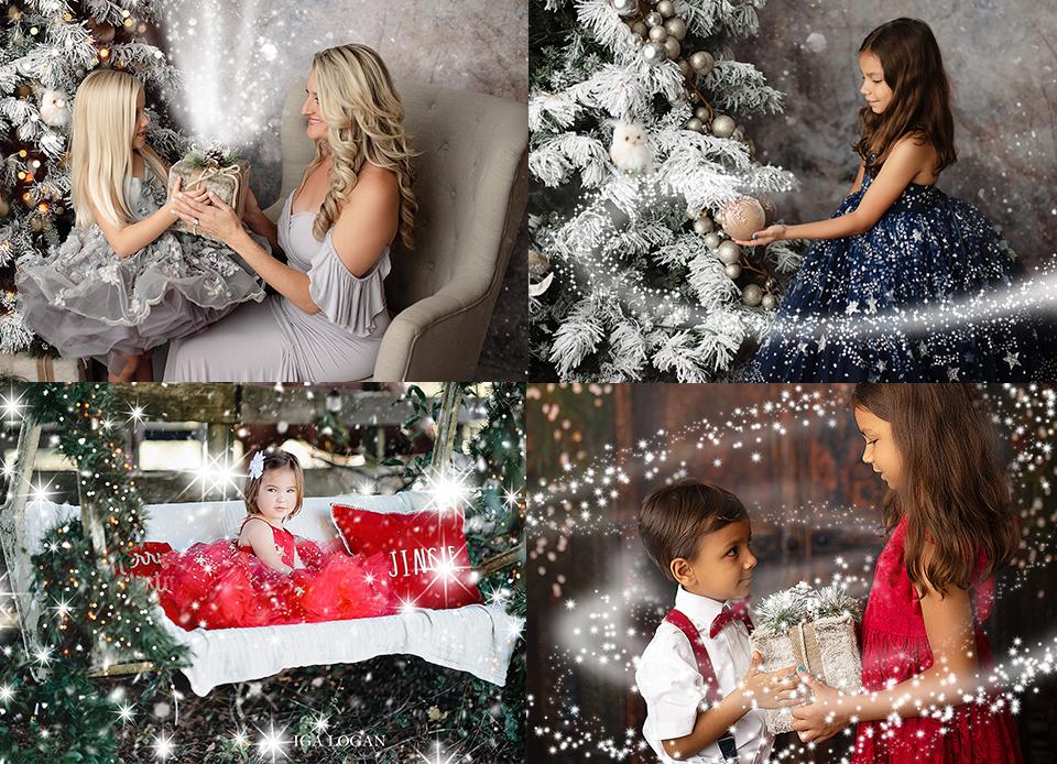 Magical Snow Christmas Photo Overlays