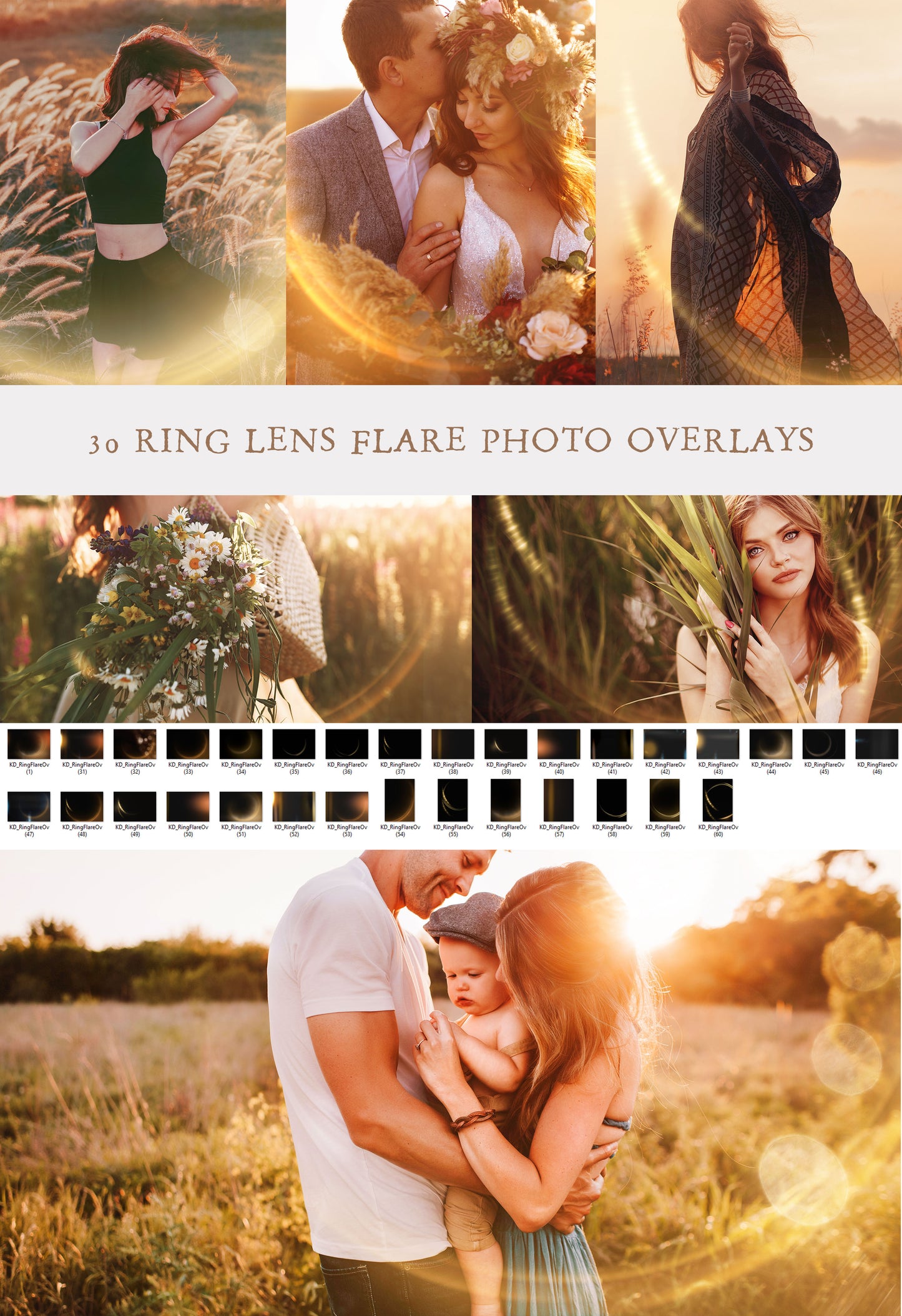 Ring Lens Flare Photo Overlays