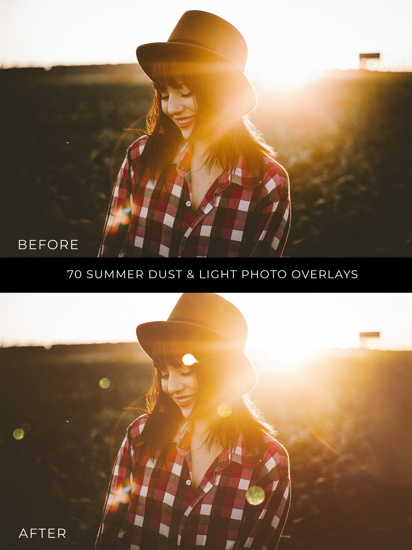 70 Summer Dust and Light Photo Overlays