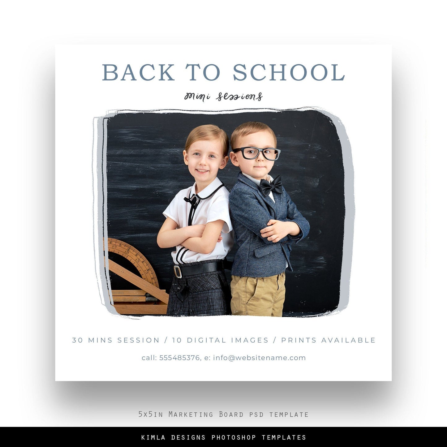 Back to School Mini Session Template