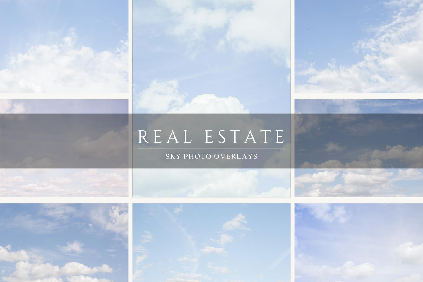 Real Estate Sky Replacement Photo Overlays