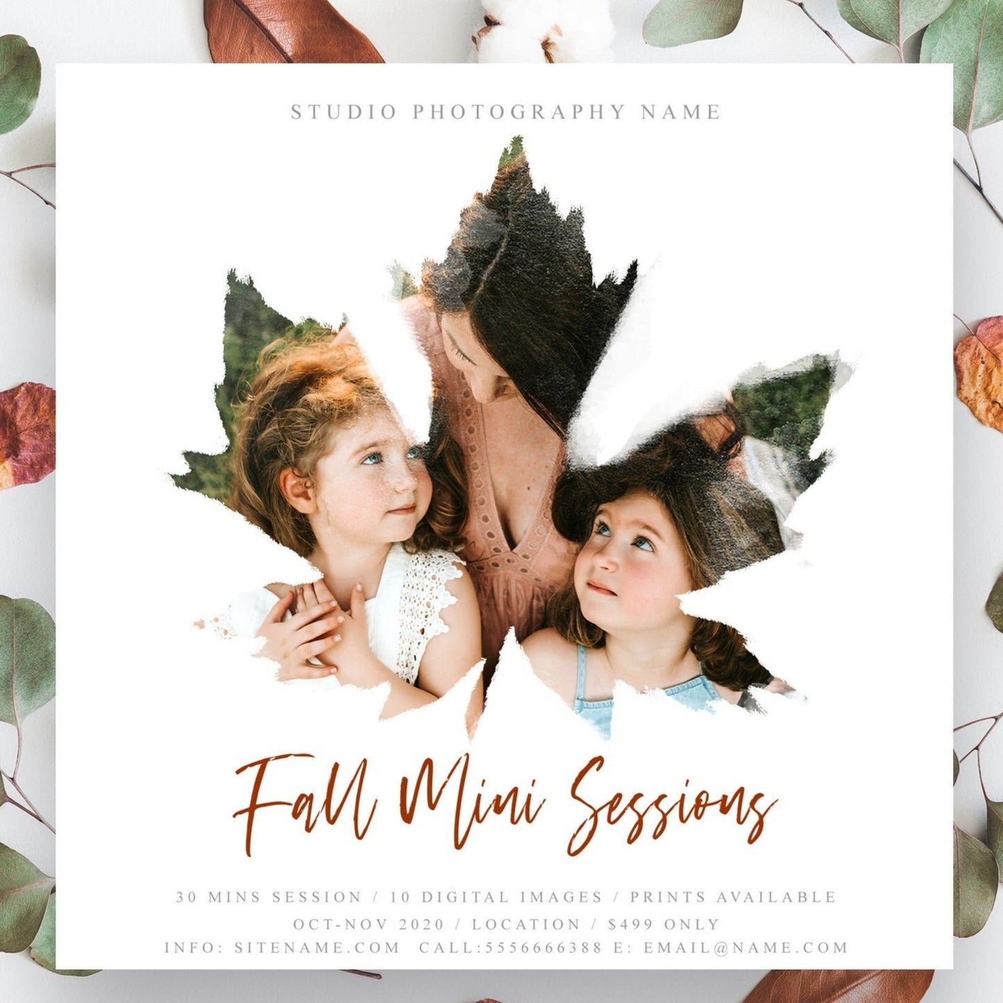 Fall Mini Session Template